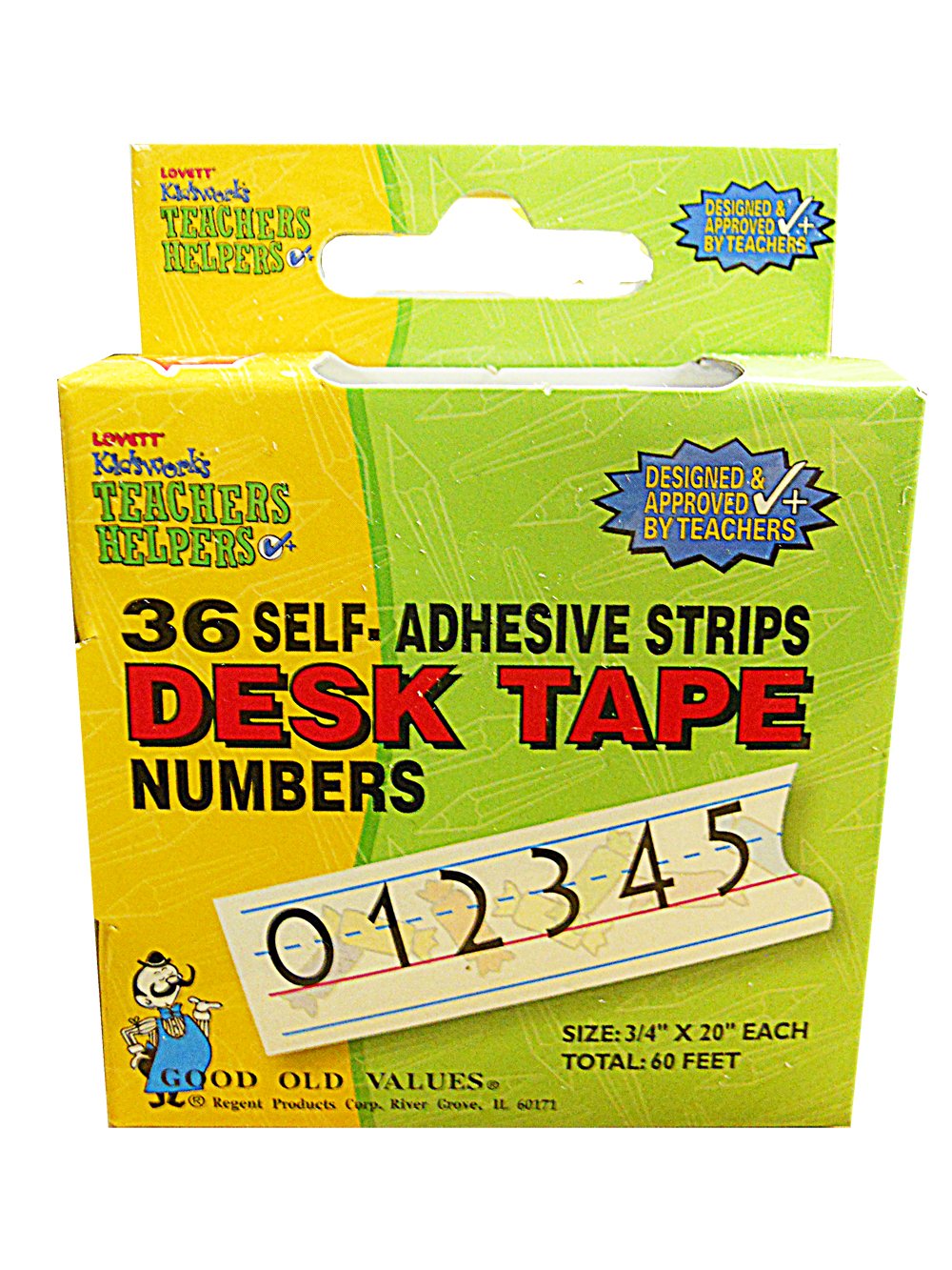 Self-Adhesive Desk Tape with Numbers - Organize Files, Labels & Office Supplies for Home & Office Workspace