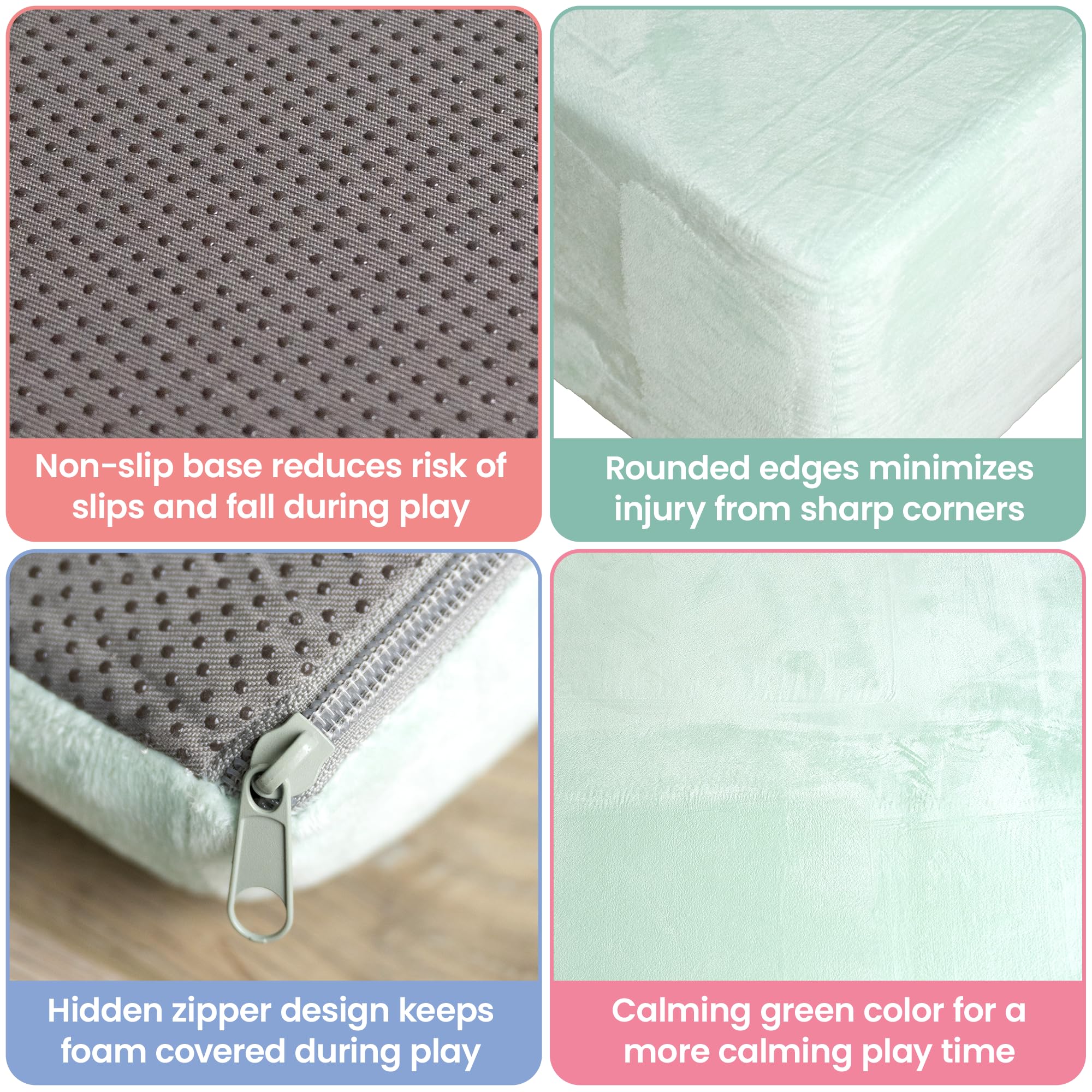 Foam Climbing Blocks for Toddlers - 5 Piece Soft Play Set for Crawling & Climbing - Non-Slip Baby Gym Toys with Washable Cover - Indoor Play Equipment for Toddler Development & Sensory Play