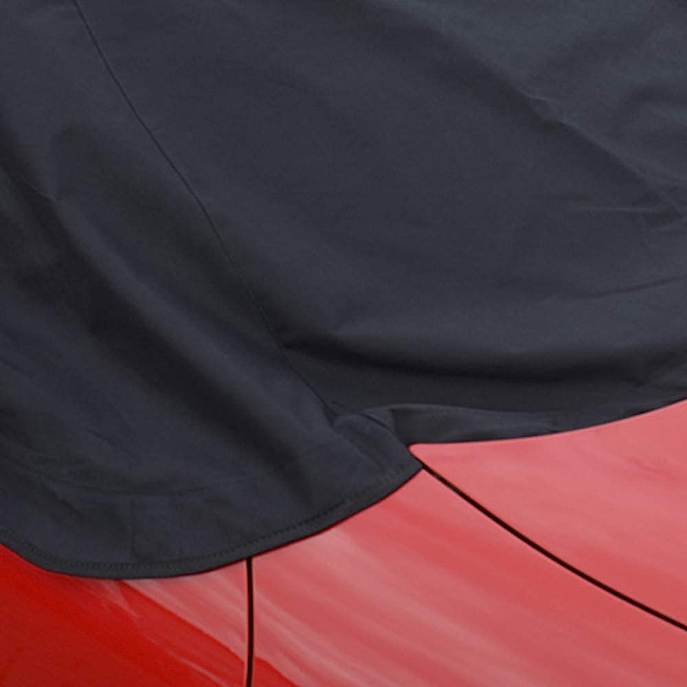 Custom-Fit Soft Top Roof Protector Half Cover for Mazda Miata MX5 Mk3 (2006-2015) - Waterproof & UV Resistant - Perfect for Outdoor Parking & Car Shows (Black)