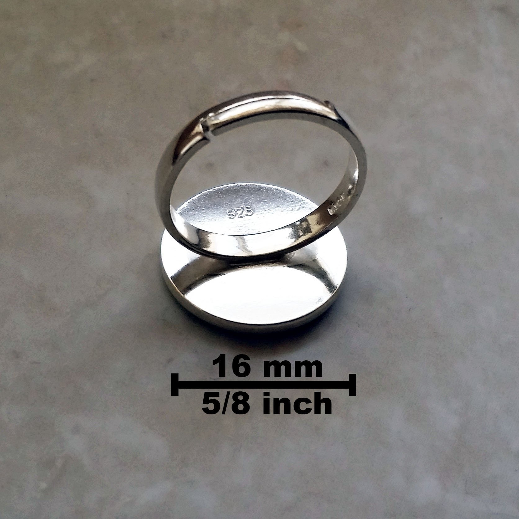 Sterling Silver Adjustable Medical Alert Ring for Skull Necrosis - Hypoallergenic & Comfort Fit - Perfect for Daily Wear & Emergency Identification