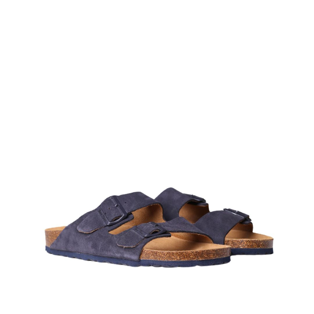 Premium Split Leather Open Toe Bio Sandals for Men - Comfortable & Durable - GER QT - Perfect for Beach, Pool & Summer Outdoor Activities