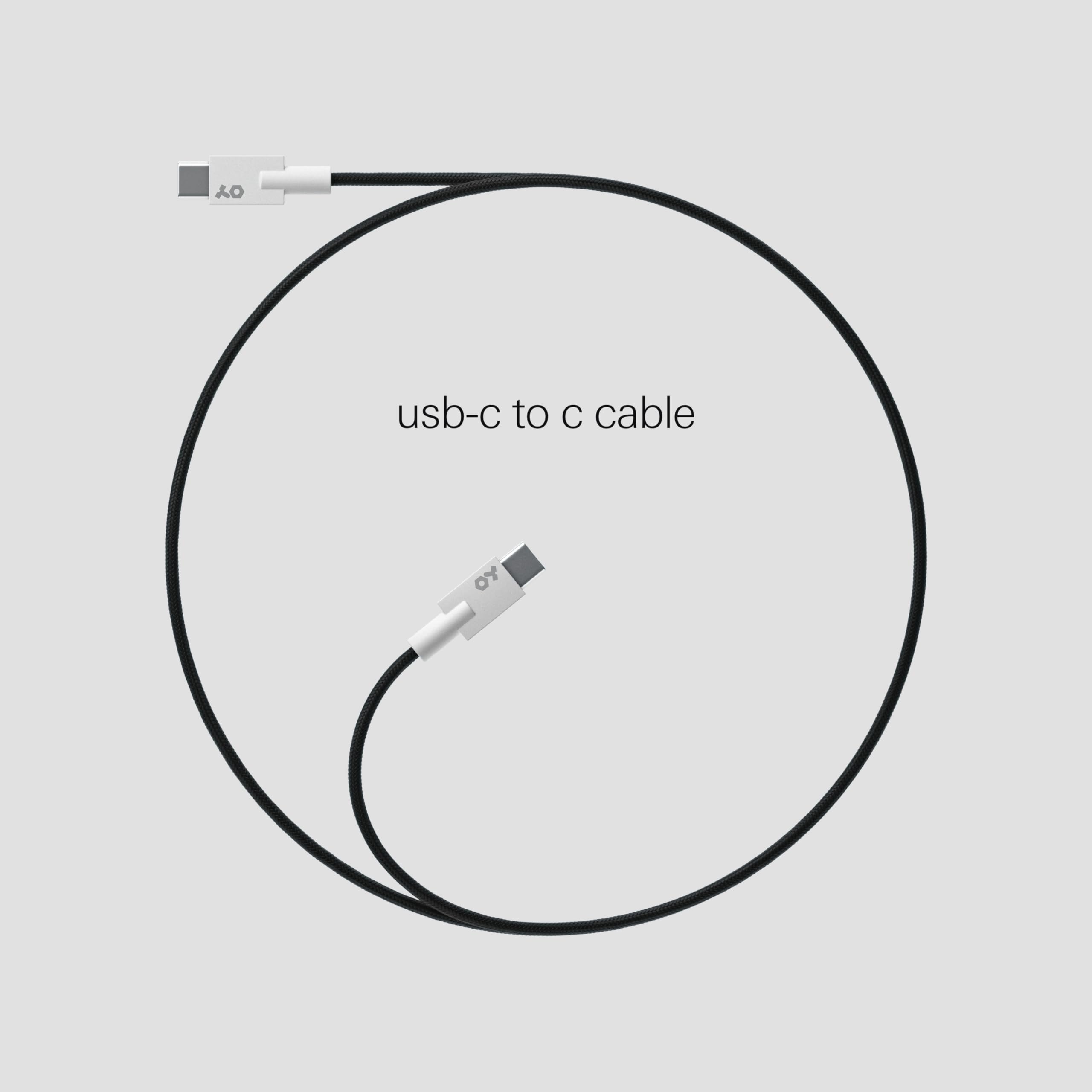 Premium USB-C to USB-C Cable 750mm (29.5in) - Durable Nylon Braided Fast Charging & Data Sync for MacBook, iPad Pro, Samsung Galaxy - Home & Office Use