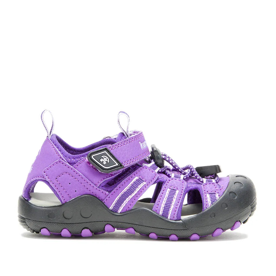 Kamik Purple/Orchid Crab Toddler Sandals - Waterproof Beach Shoes for Kids, Non-Slip Summer Outdoor Play Shoes for Toddlers - Perfect for Beach, Poolside & Park Adventures