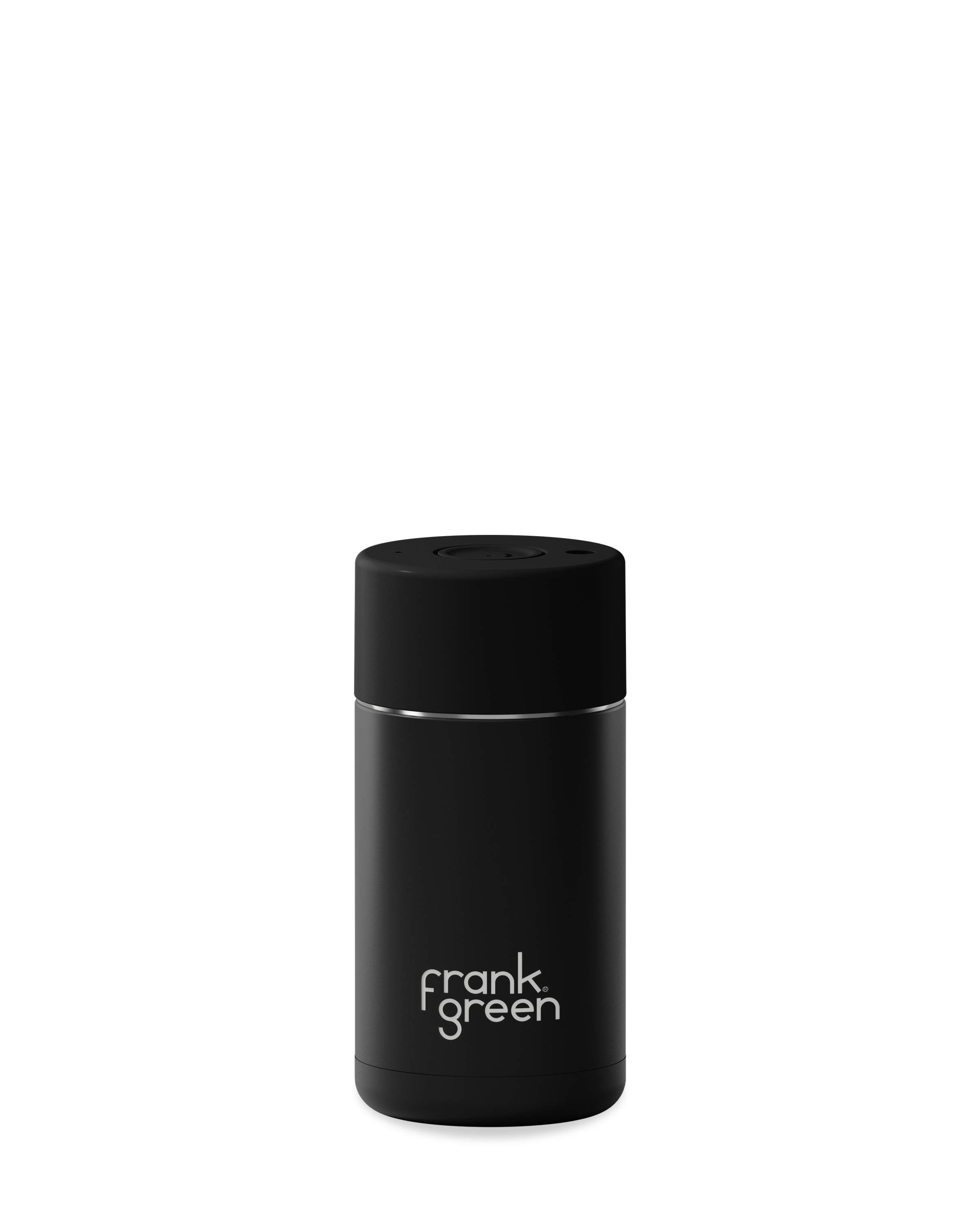 12oz Ceramic Reusable Coffee Cup with Lid - 355ml Midnight Black Travel Mug for Hot & Cold Drinks - Perfect for Office, Camping and Home Use
