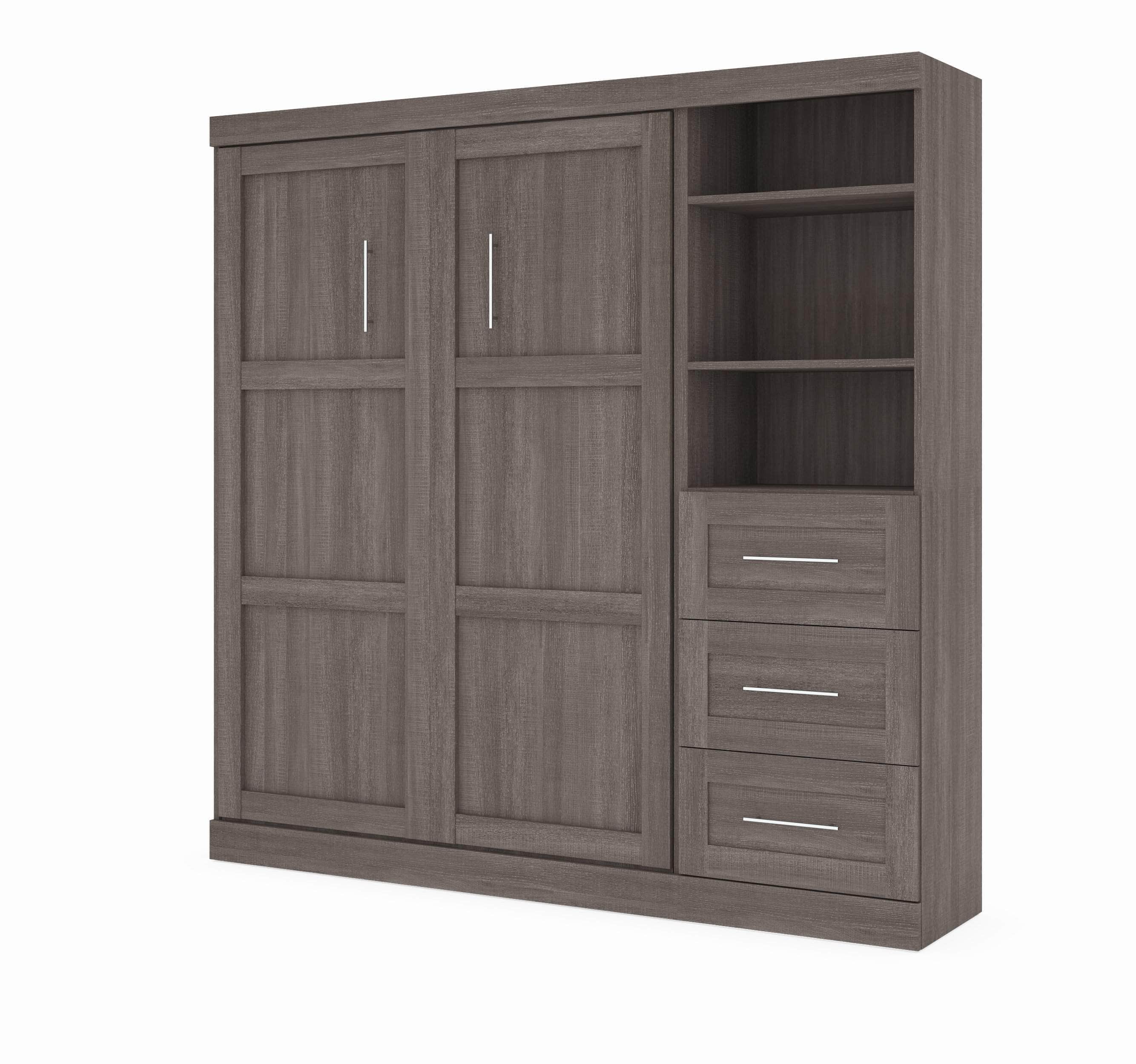 Pur Full Murphy Wall Bed with Storage Drawers - 84