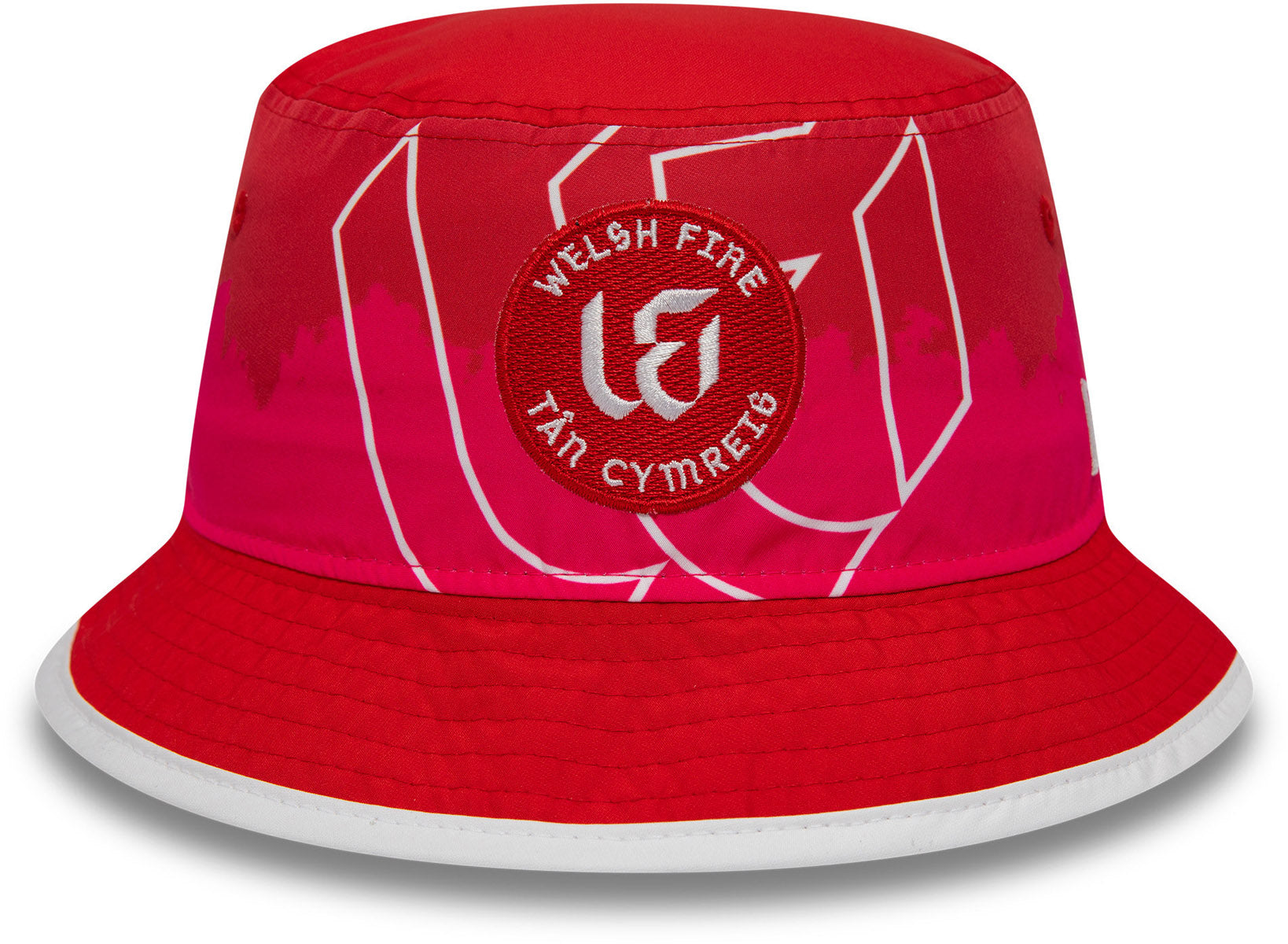 Welsh Fire The Hundred New Era All Over Print Bucket Hat - Stylish Sun Protection for Cricket Fans, Outdoor Sports & Summer Fashion