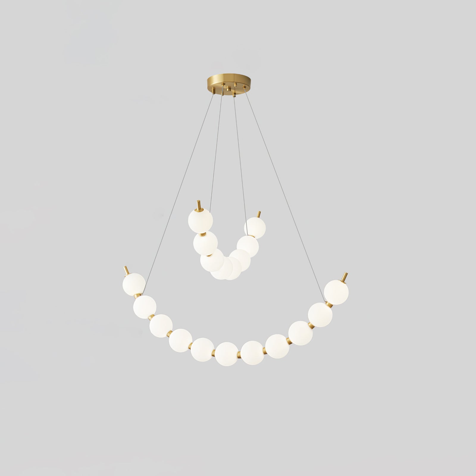 Elegant Acrylic Pearls Chandelier - Modern Crystal Ceiling Light Fixture for Dining Room, Bedroom & Living Room Decor