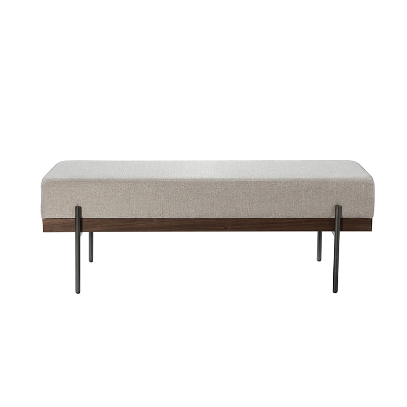 Gabril Bench - Modern Wooden Bench with Cushion, Sturdy & Comfortable Seating for Living Room, Bedroom, Entryway, and Outdoor Use
