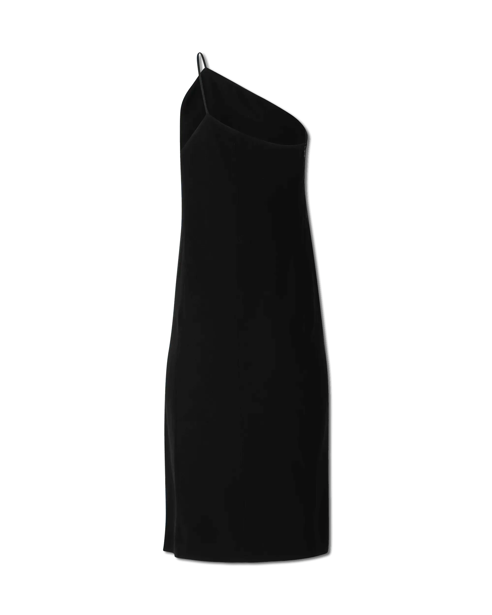 Elegant One Shoulder Crepe Dress for Women - Flowy Party & Evening Gown - Perfect for Weddings, Cocktail Parties & Date Nights