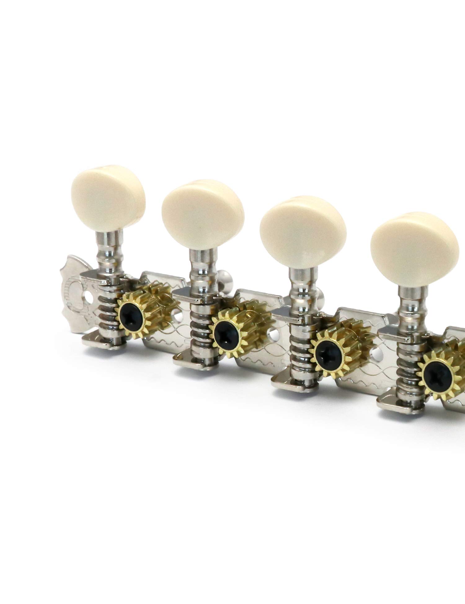 Metallor 12-String Acoustic Guitar Tuning Pegs - Chrome Plated Machine Heads (6L 6R) for Precise Tuning | Perfect for Guitar Maintenance & String Replacement | Ideal for Musicians, Luthiers & Guitar Enthusiasts