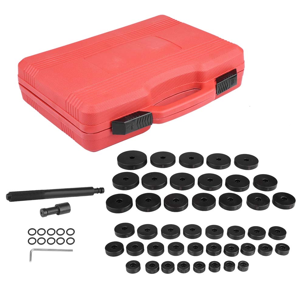 51-Piece Bush Bearing Driver Set - Professional Remover & Installer Tool Kit for Transmission, Wheel Axle, Bearing Race & Seal - Heavy Duty Press Tool for Car Repair & Maintenance - Perfect for DIY Mechanics & Auto Shops