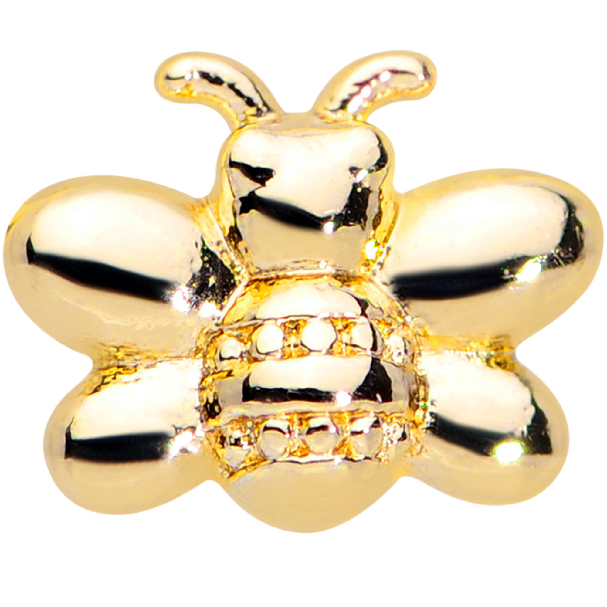 16G Stainless Steel Bee Cartilage Earrings for Women - PVD Coated Helix & Tragus Piercing Jewelry (1/4
