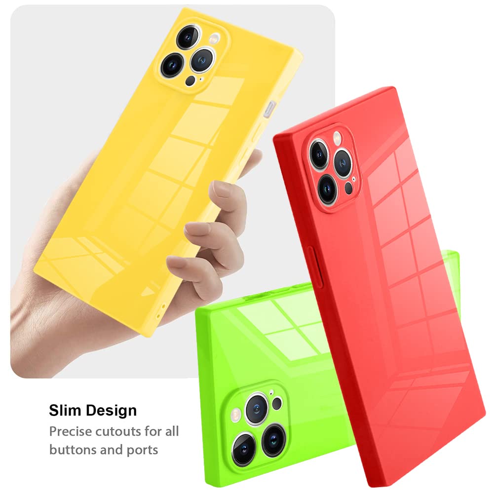 Premium Shockproof iPhone 12 Pro Max Case - 6.7 Inch Fluorescent Green TPU Slim Cover with Anti-Drop & Anti-Scratch Protection | Wireless Charging Compatible | Perfect for Outdoor Activities, Gym & Daily Use