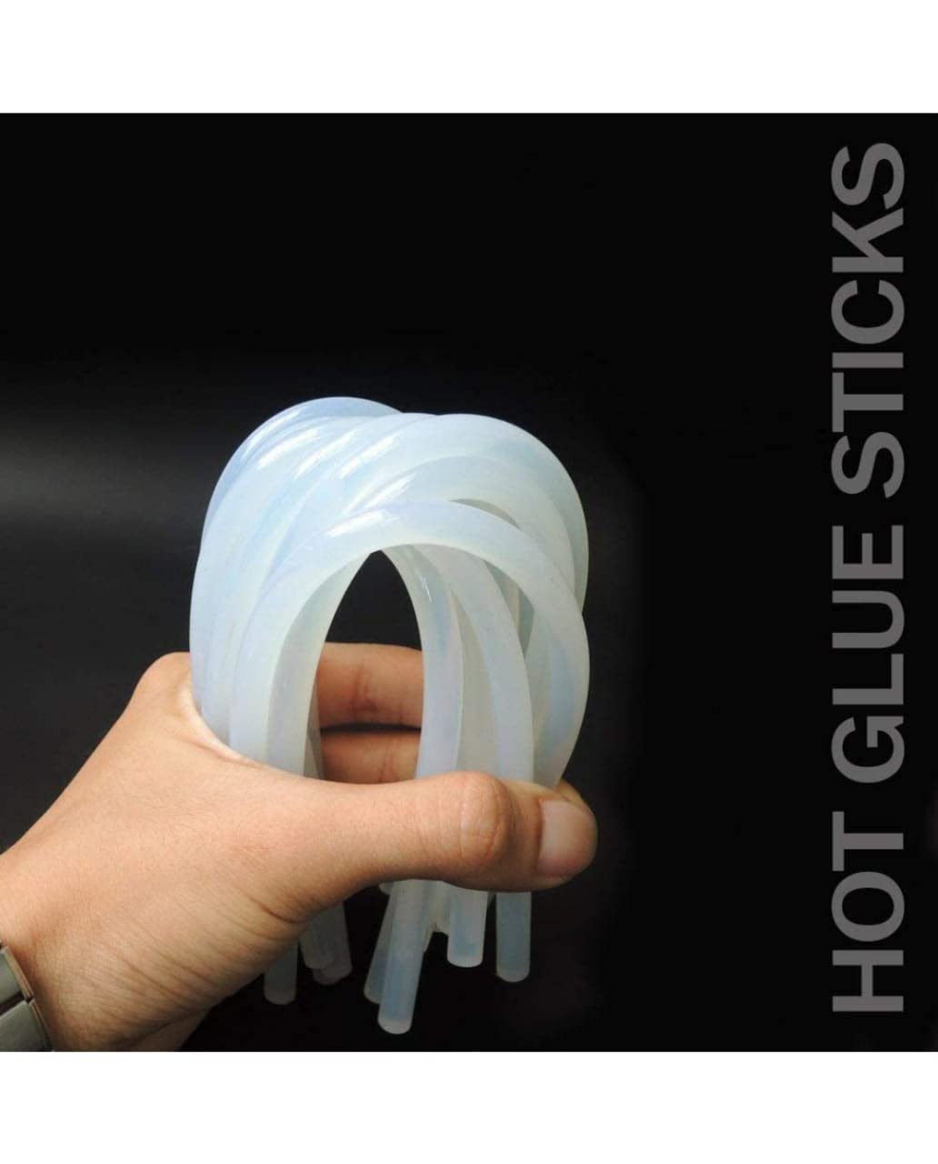 V-TEC 20 Pack 11mm Clear Hot Glue Sticks for 40-60W Glue Guns - Strong Adhesive for Arts, Crafts, DIY Projects, Electronics Repair & Home Improvement - Perfect for School Projects, Gift Wrapping & Household Fixes [11mm x 20 Sticks]