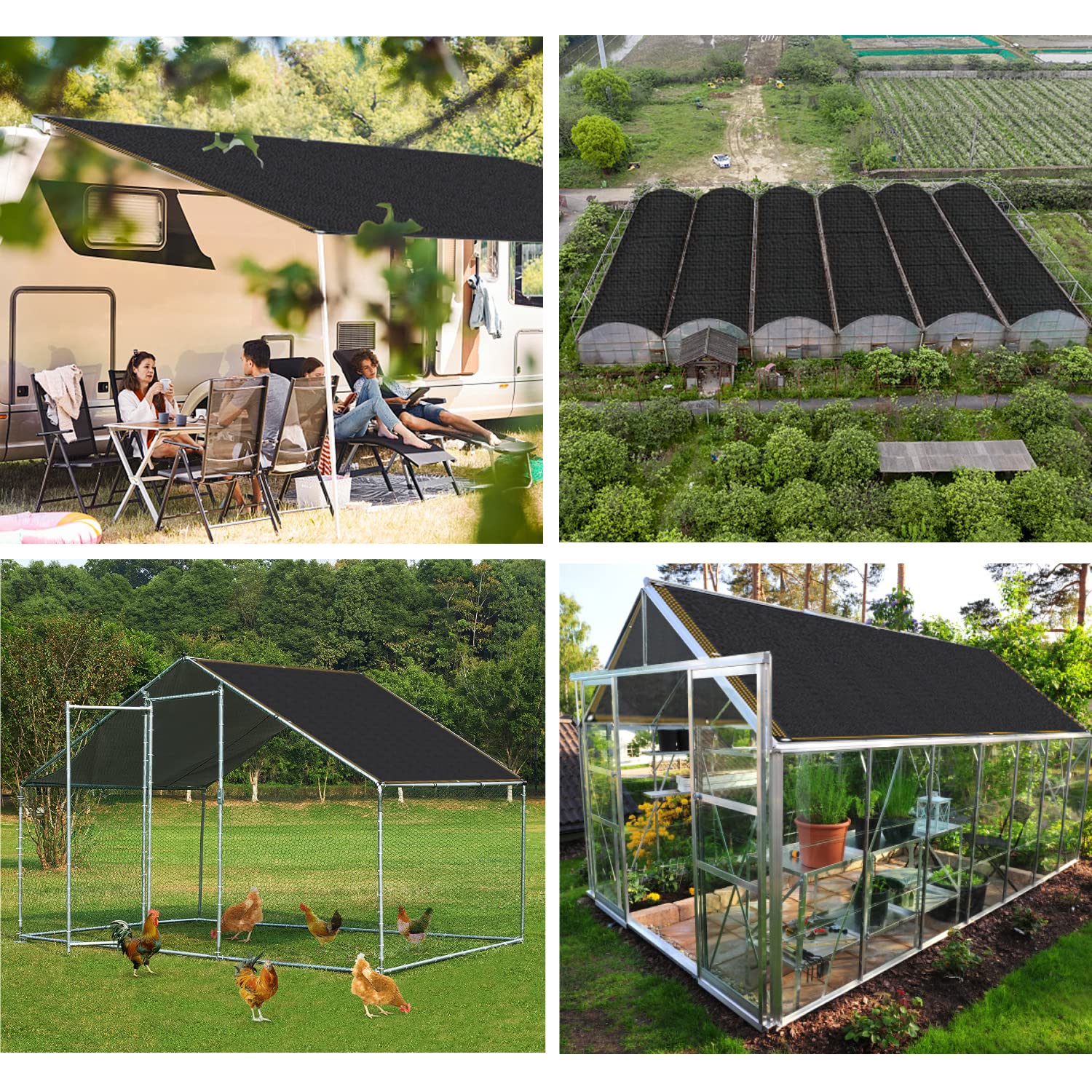 90% UV Block Garden Shade Cloth 6'x3' - Plant Protection Cover for Greenhouse, Chicken Coop & Dog Kennel | Sun Tarp for Patios, Backyard & Balcony | Durable Outdoor Canopy with Grommets (2x1m) - Perfect for Summer Heat Protection & Plant Growth