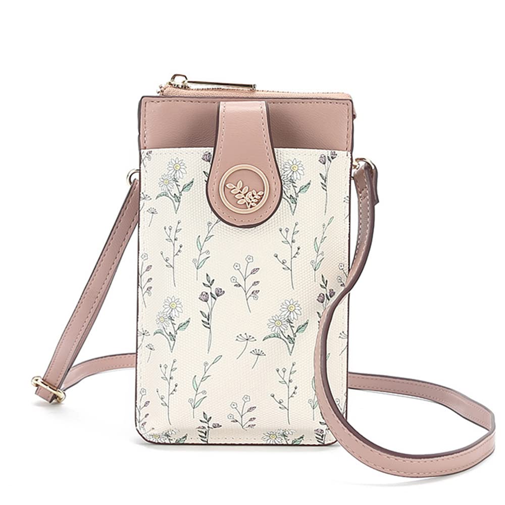 XARHAO Women's RFID Leather Crossbody Bag with Card Slots - Perfect for Travel & Daily Use