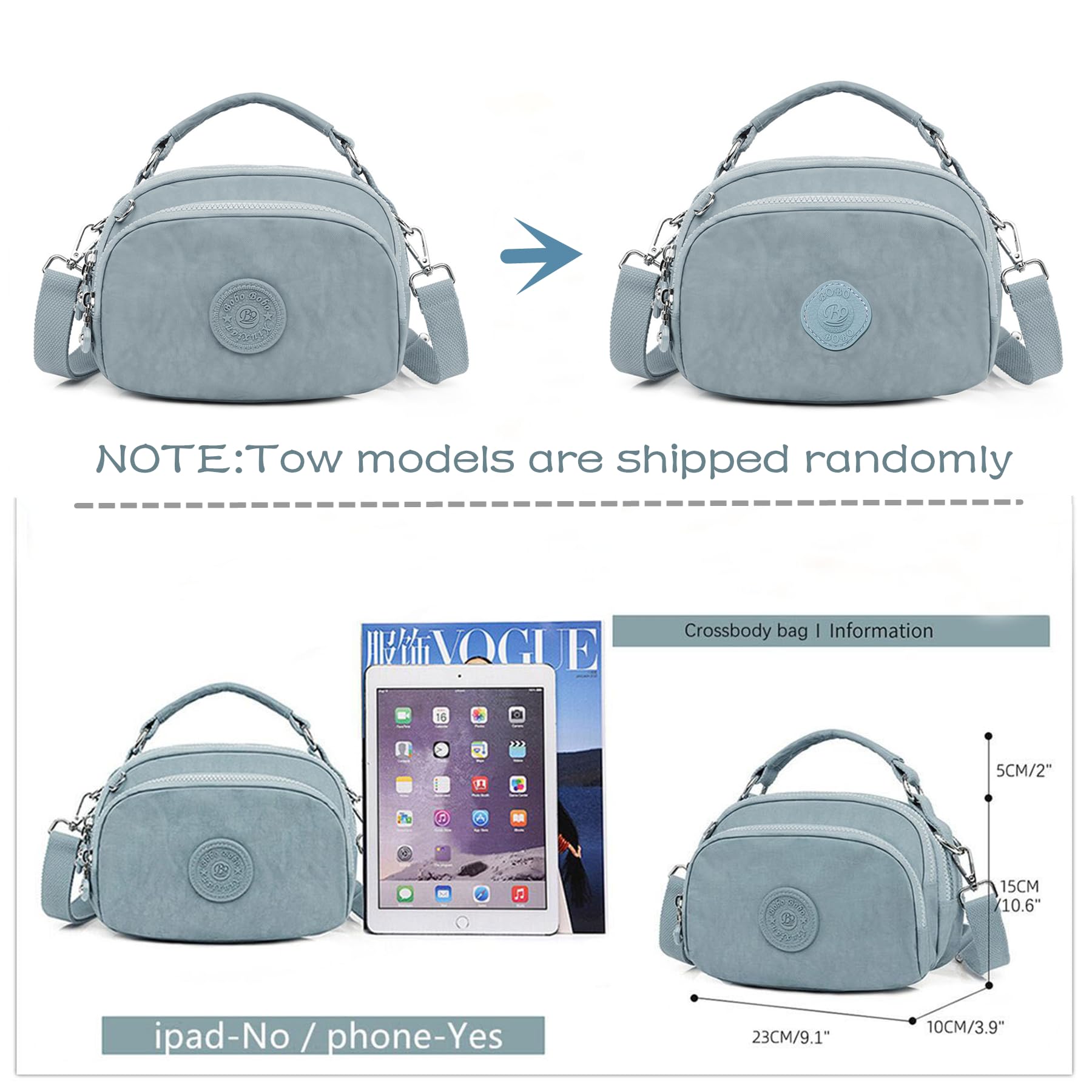 OPXTO Small Women's Crossbody Bag with Adjustable Strap - Phone Purse for Travel, Workout & Daily Use | Compact Shoulder Bag for Essentials