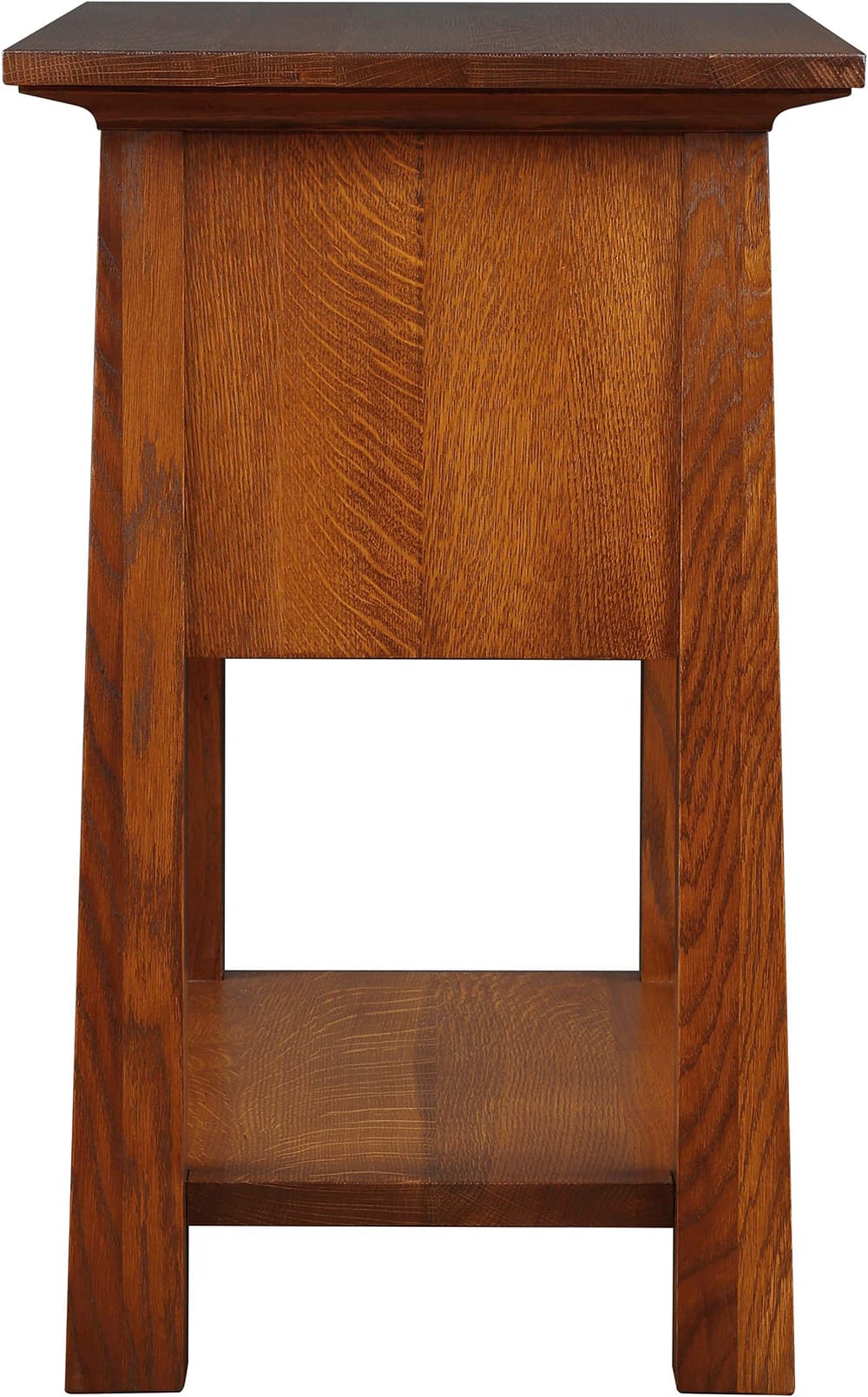 Modern Wooden Nightstand with Open Shelf - Stylish Bedside Table for Bedroom, Living Room, or Office Storage