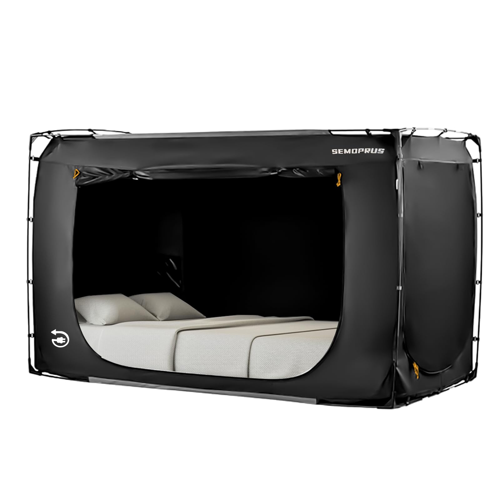**Full Size Bed Tent for Adults & Kids - Portable Sleeping Canopy with 3 Doors, 70% Blackout & Breathable Privacy Space - Perfect for Camping, Sleepovers, and Indoor Privacy (Mattress Not Included)**
