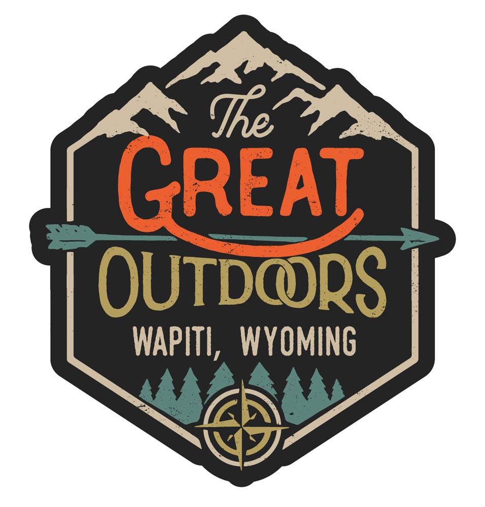 Wapiti Wyoming The Great Outdoors Design 4-Inch Fridge Magnet - Elk Wildlife Souvenir for Refrigerator, Office & Home Decor - Perfect for Travel Memories, Cabin Decor, and Gift Giving