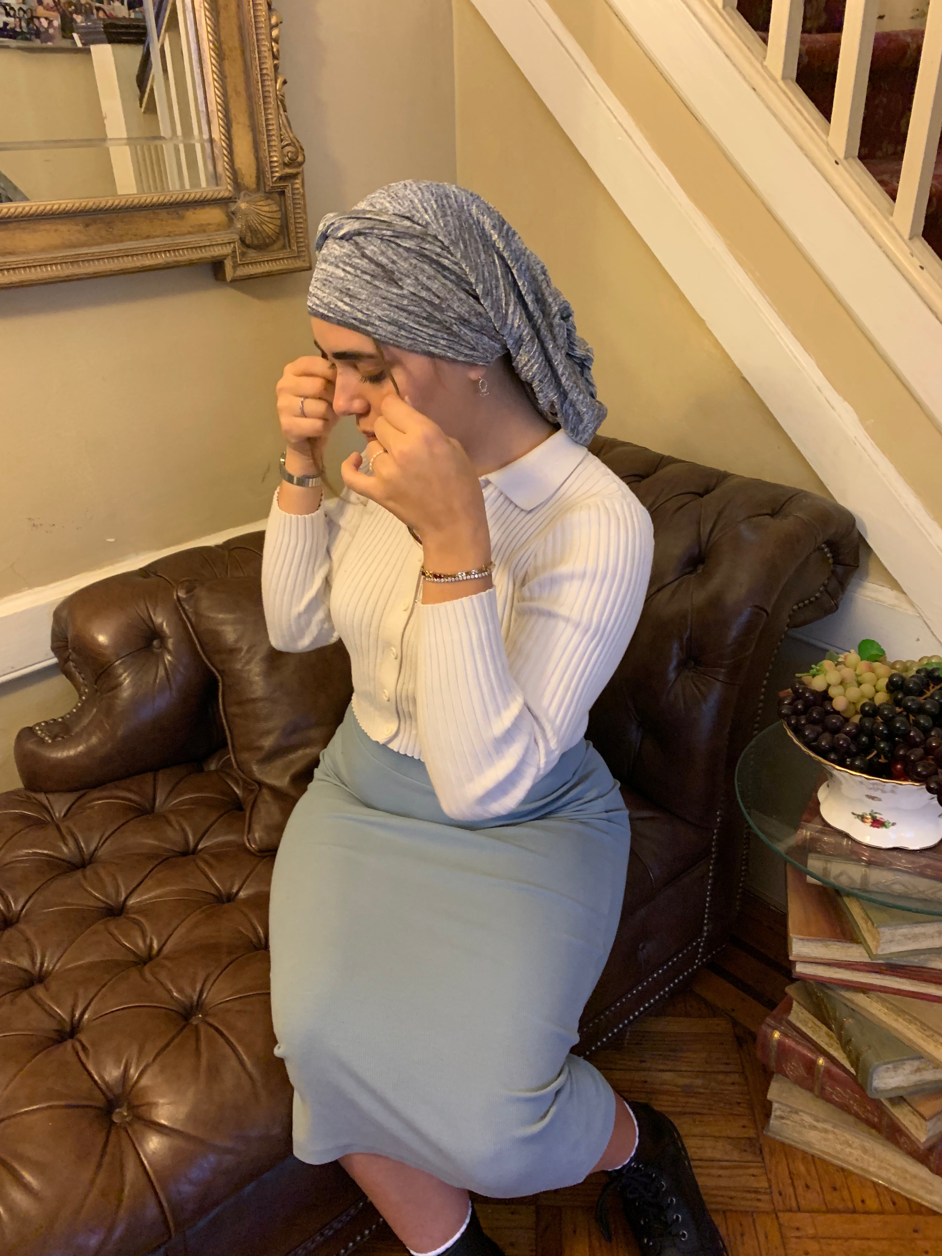 Shades of Grey Headscarf - 10 Way Tie Snood Hijab for Women | Premium Wrap Around Scarf Made in USA | Perfect for Work, Travel & Special Occasions