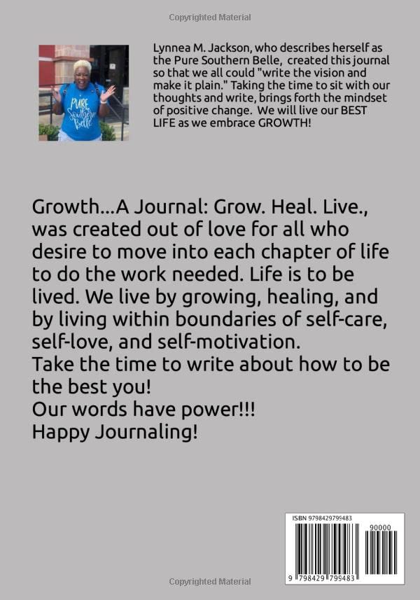 Growth Journal: A Guided Notebook for Personal Development, Healing & Self-Improvement - Perfect for Therapy, Mindfulness & Daily Reflection