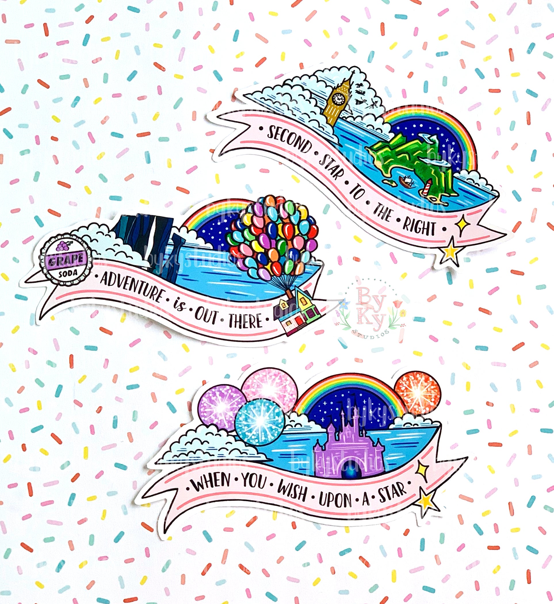 Second Star to the Right Sticker - Unique Disney Peter Pan Inspired Decal for Laptops, Water Bottles & DIY Crafts | Perfect for Disney Fans & Nursery Decor
