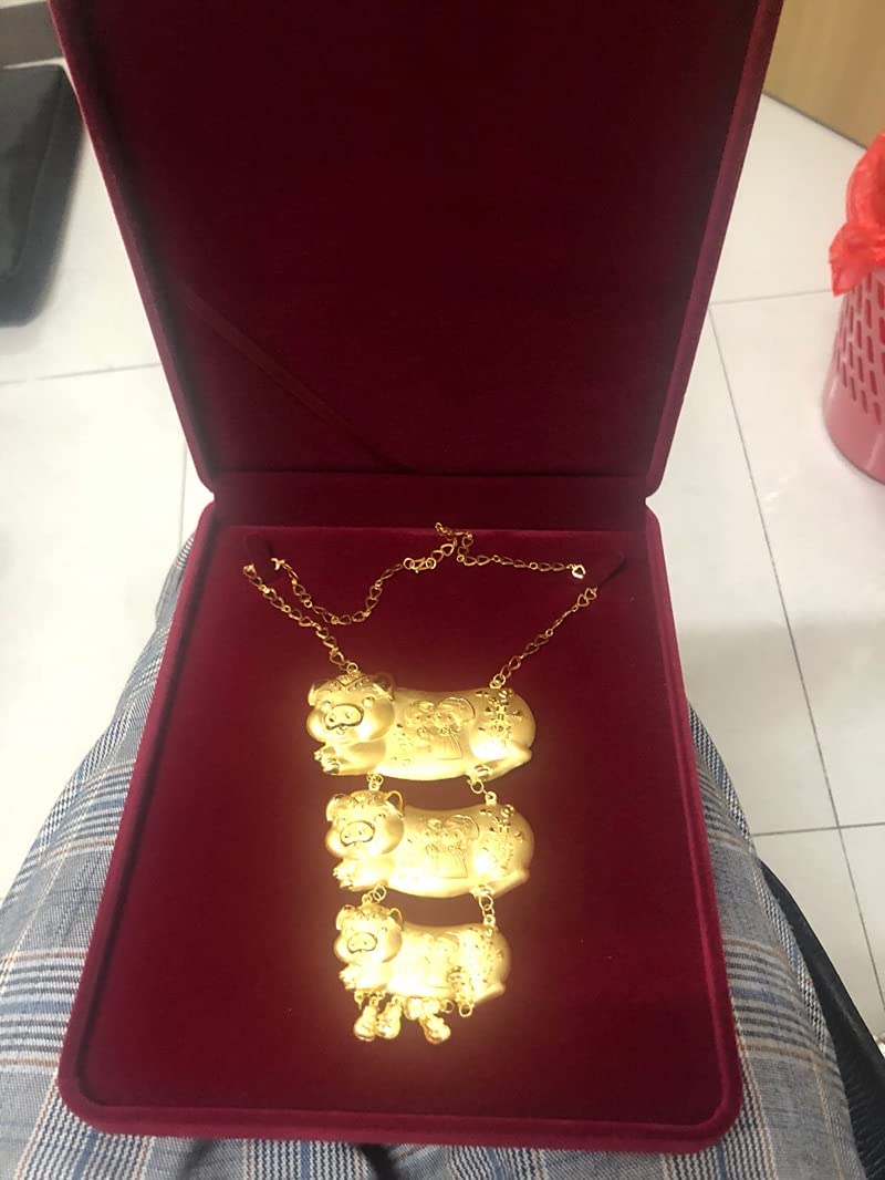 Luxury Jewelry Set with Velvet Gift Box - Necklace, Earrings, Ring & Bracelet Set for Women | Wedding, Anniversary, Birthday Gift | Elegant Jewelry Storage Display Case (Wine Red, Perfect for Chunky Collar Necklaces) | Great for Gifting, Special Occasions & Jewelry Organization