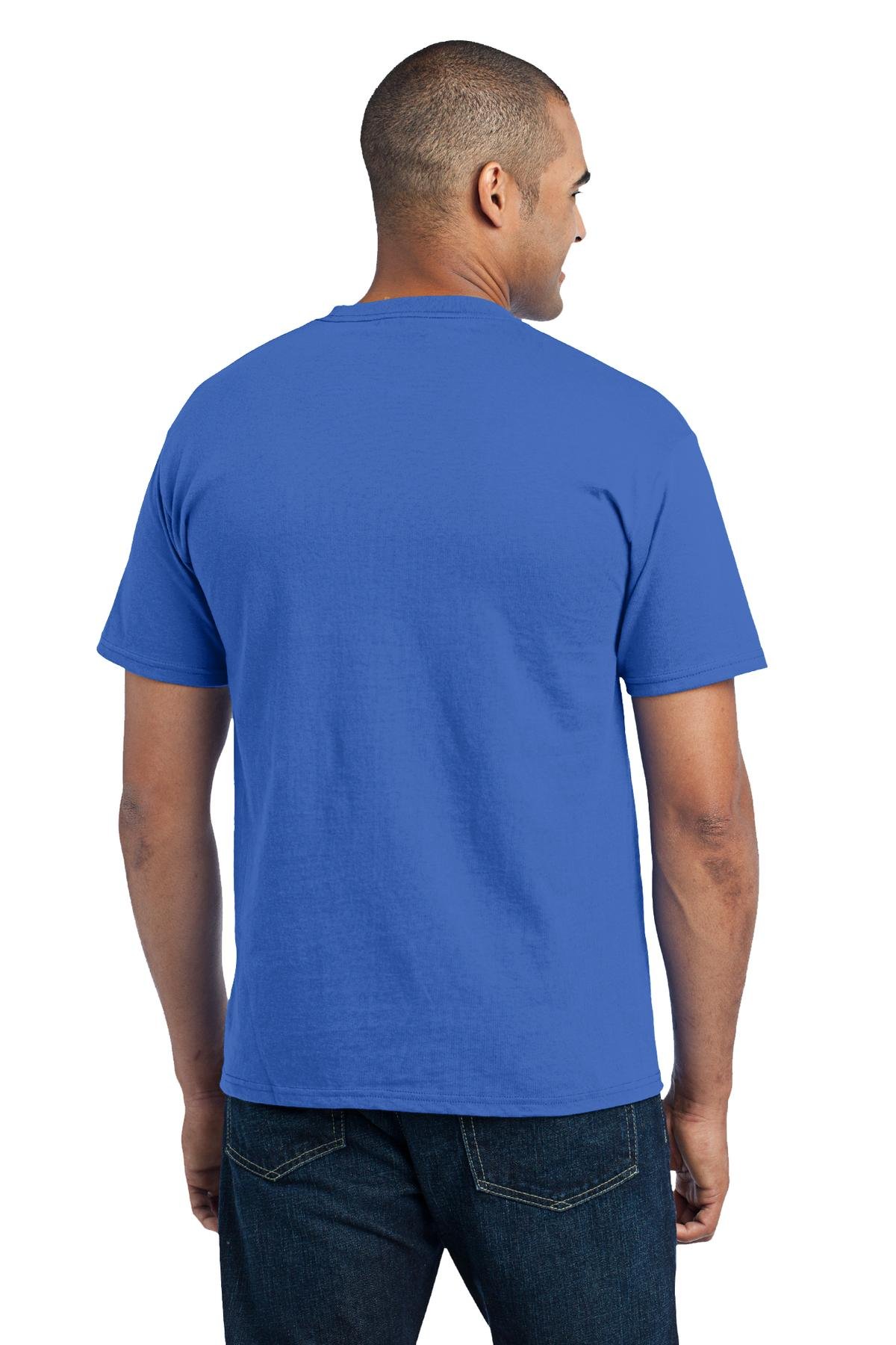 Port & Company PC55P Core Blend Pocket T-Shirt - Soft Cotton Comfort Fit Crewneck Tee for Men, Casual Wear & Everyday Use