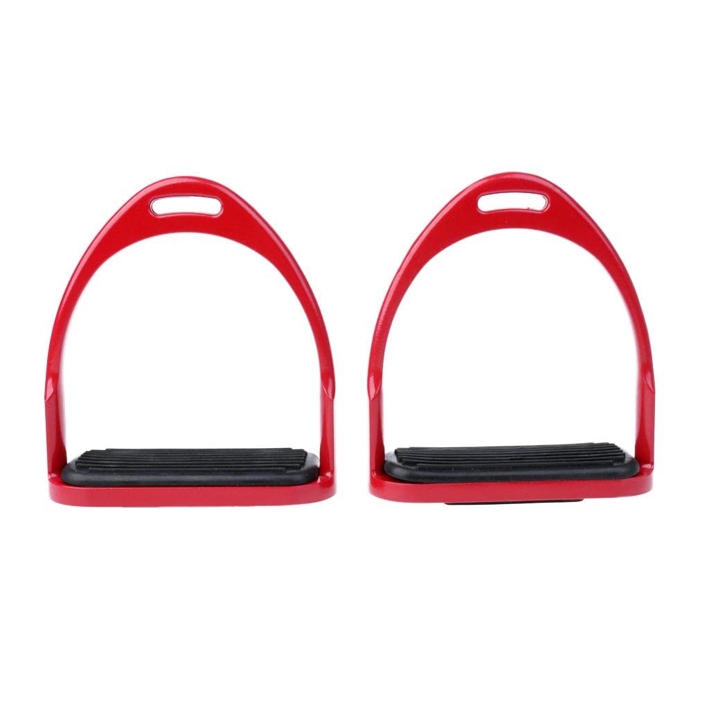 TOOYFUL Lightweight Aluminum Riding Stirrups with Double Articulation - Durable Equestrian Stirrups for Men & Women - Perfect for English & Western Riding, Trail Riding & Horse Training