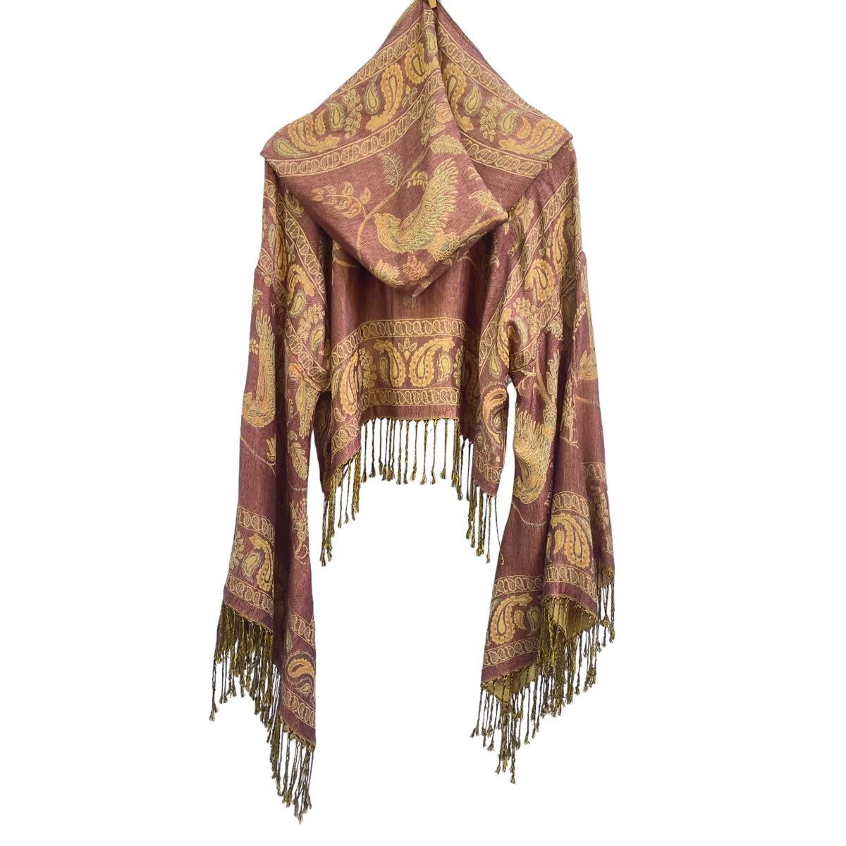 Butterfly Bell Pashmina Shawl - Egyptian Pink Soft Wrap Scarf for Women, Elegant Evening Wear & Boho Fashion Accessory