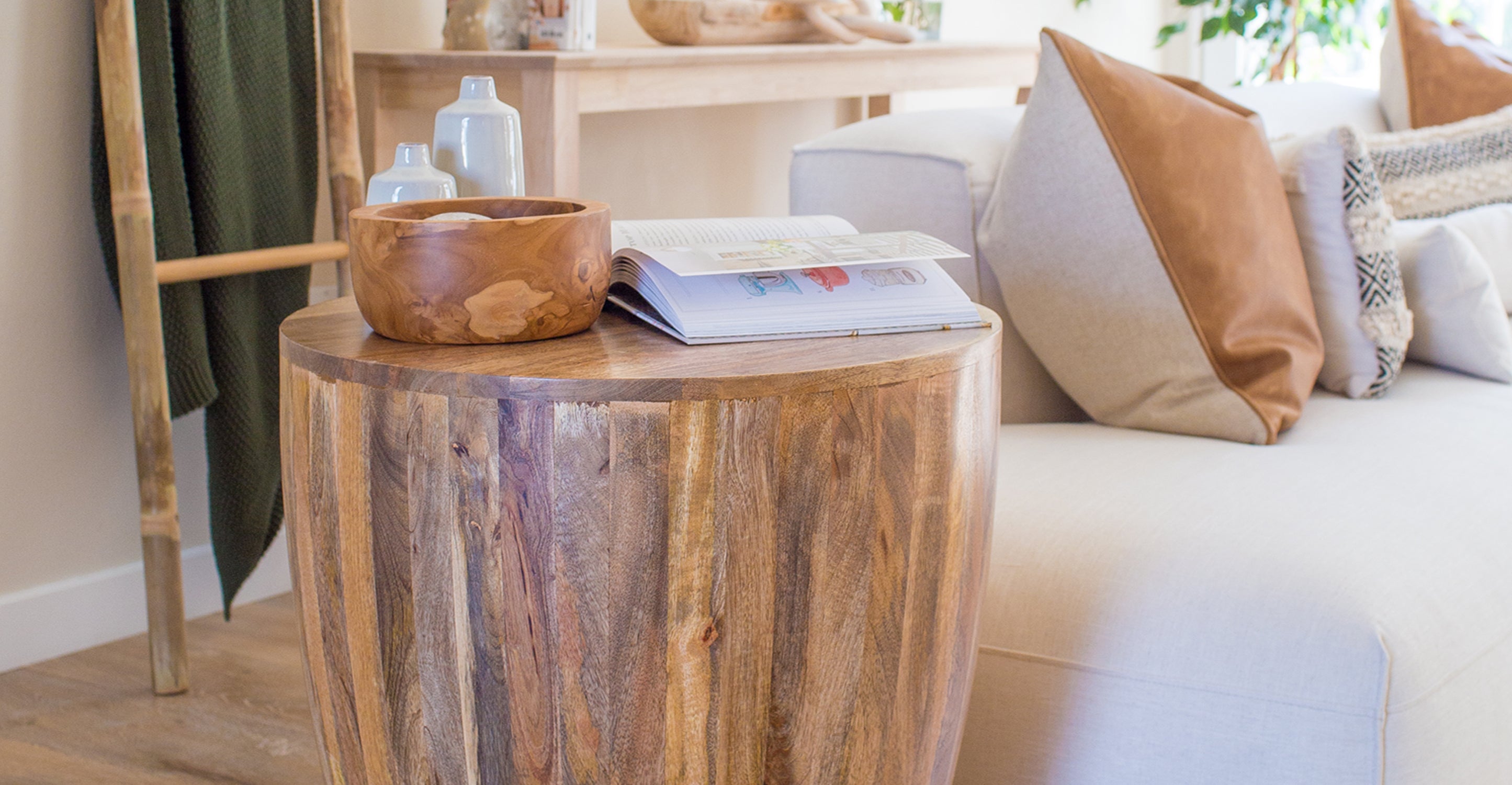 Modern Goa Side Table - Stylish & Functional Accent Table for Living Room, Bedroom, or Office - Perfect for Decor, Storage & Display