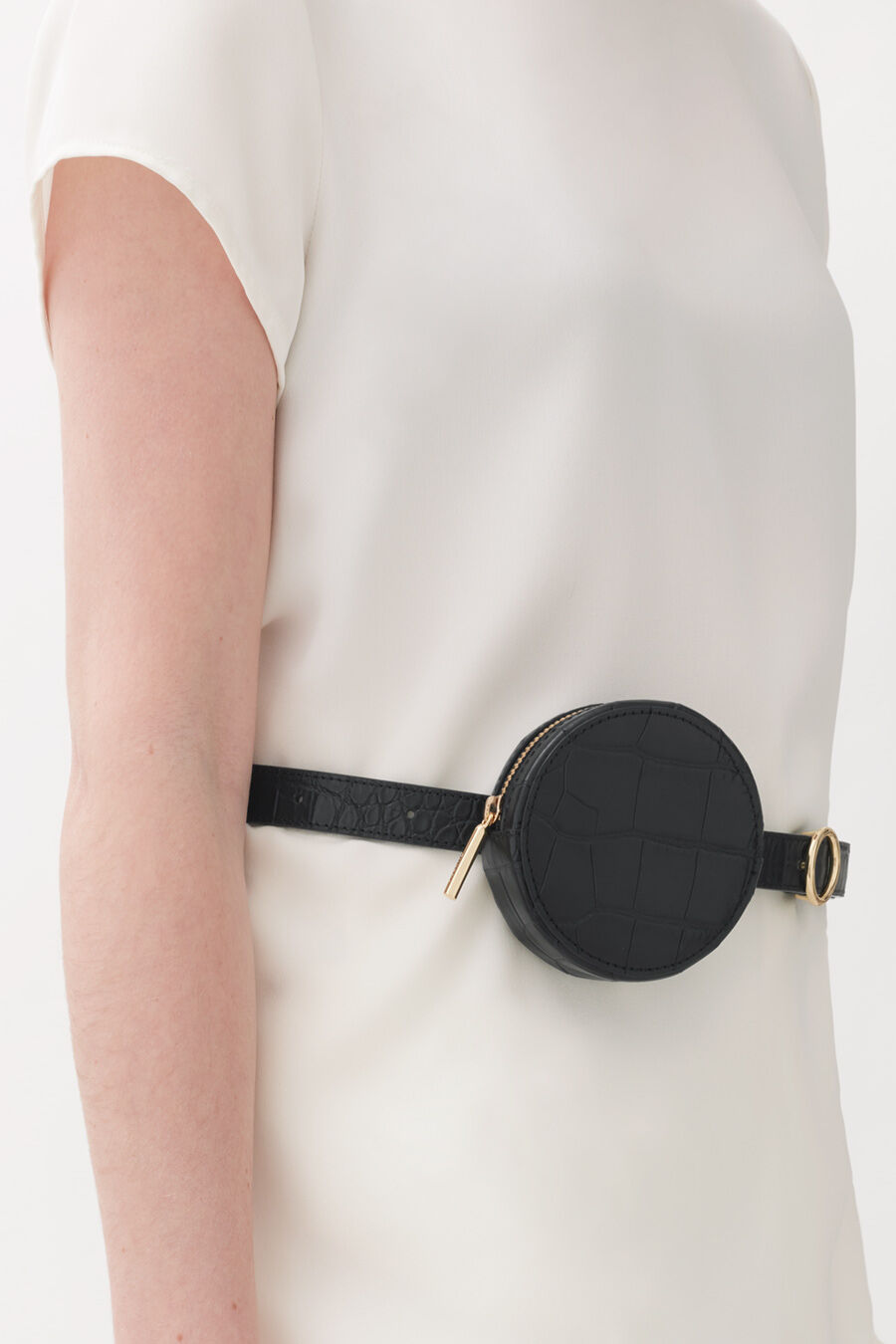 Circle Pouch Add On - Small Leather Coin Purse for Women & Men - Perfect for Travel, Shopping, and Everyday Essentials