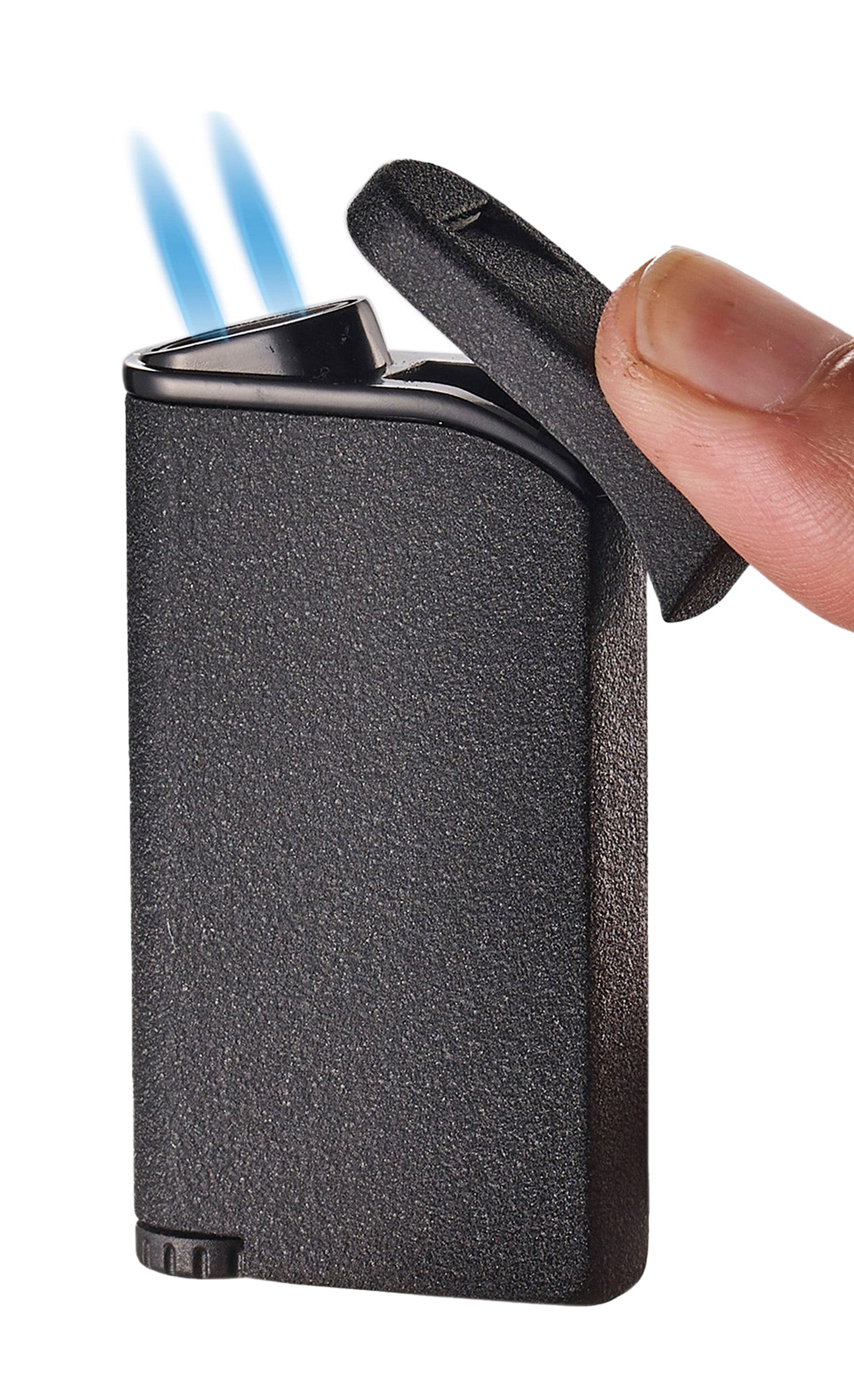 Visol Vista Black Retail Prepack 20 Cigar Lighters - Windproof & Refillable Butane Torch Lighters for Cigars, Cigarettes & Outdoor Use (Camping, BBQ, Hiking)