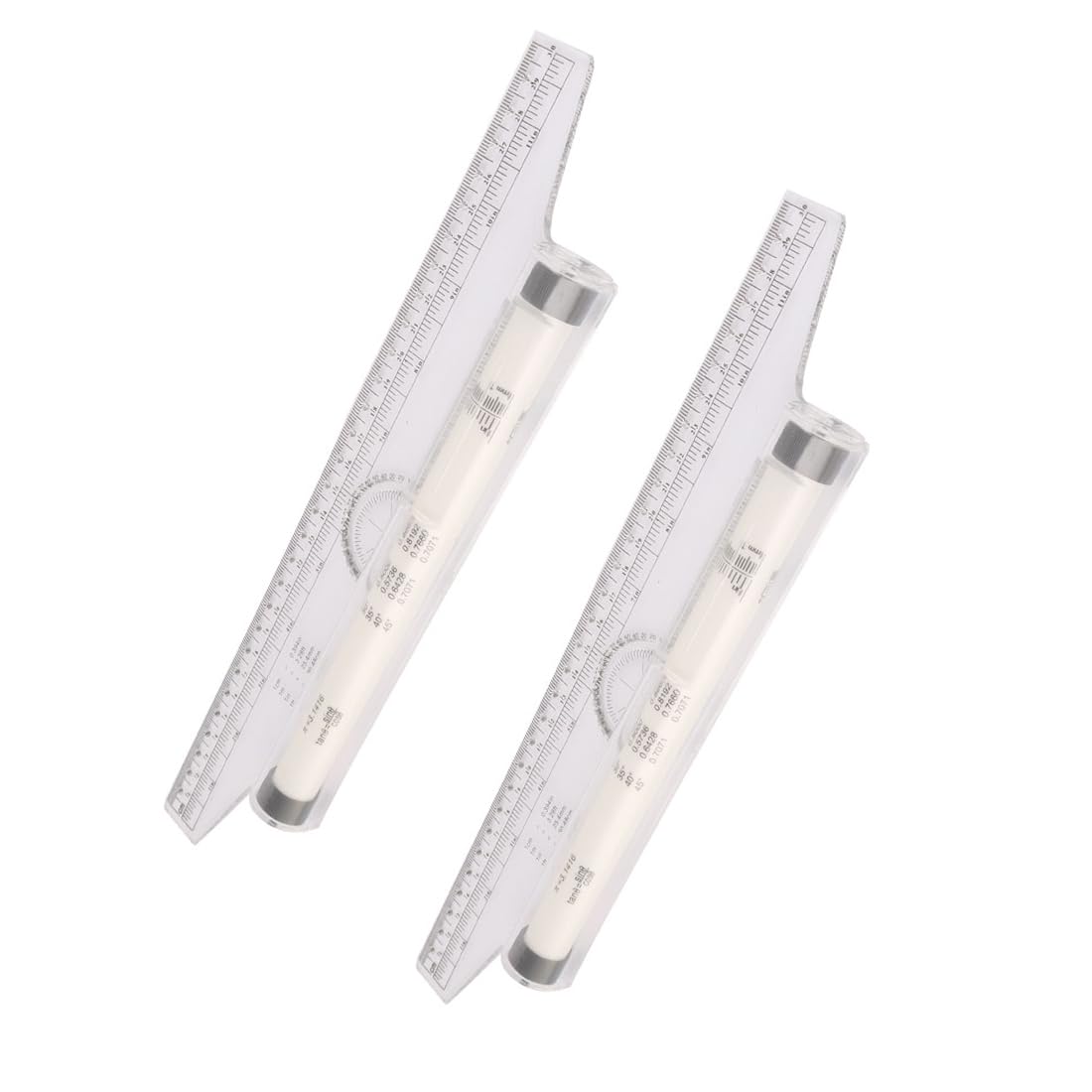 UXCELL 12-Inch Engineering Architect Metric Parallel Drafting Rolling Ruler - 2-Piece Set for Technical Drawing, Blueprint Design & CAD Drafting (A16041800UX1437) | Perfect for Architects, Engineers & Students