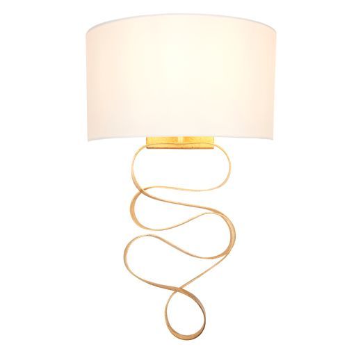 Bella Gold Leaf Finish Wall Light - Elegant Home Decor for Living Room, Bedroom & Hallway Lighting