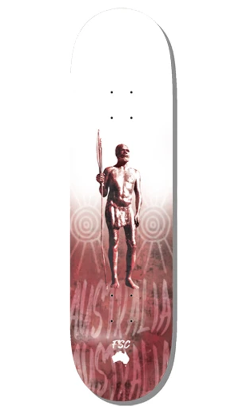 FSC Australia Statue Deck 8.125in Skateboard Deck - Durable Maple Wood for Street & Park Skating | Perfect for Beginners & Pro Skaters