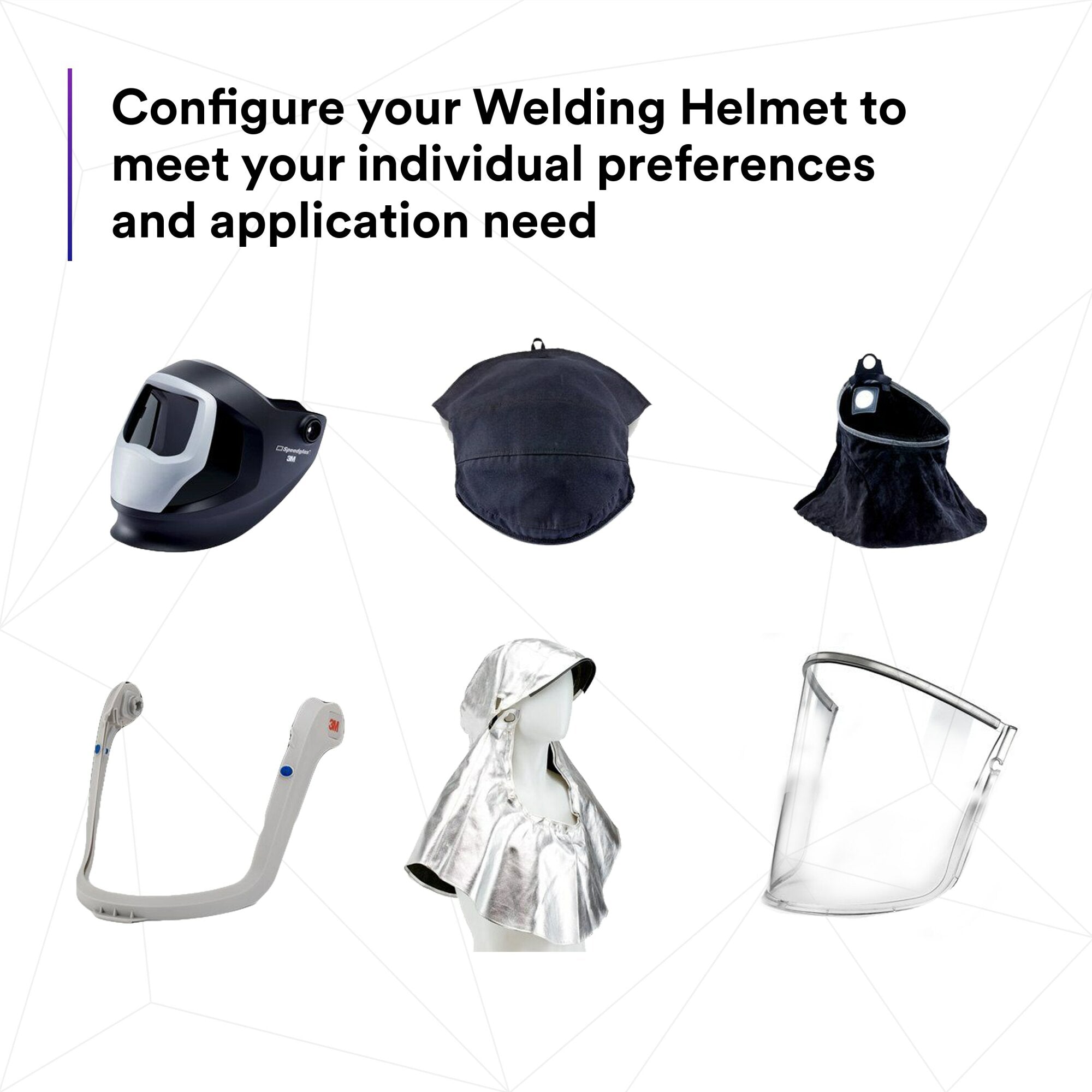 3M Adflo PAPR & Versaflo M Series Welding Helmet Kit with Speedglas Shield - Respiratory Protection for Industrial Welding & Metalwork