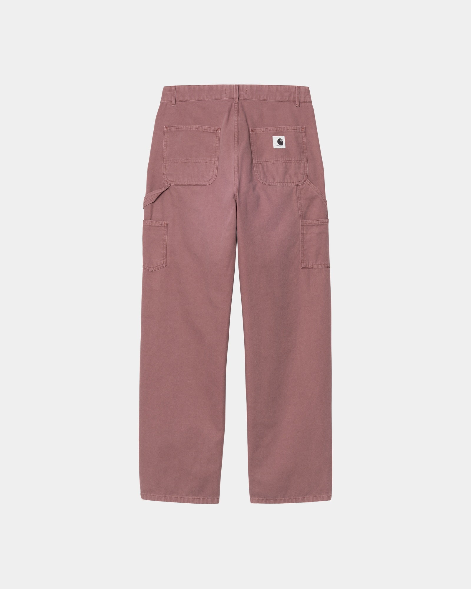 Pierce Straight Leg Pants for Women - Dusky Pink Stone Canvas Fabric | Casual Office Wear & Everyday Comfort