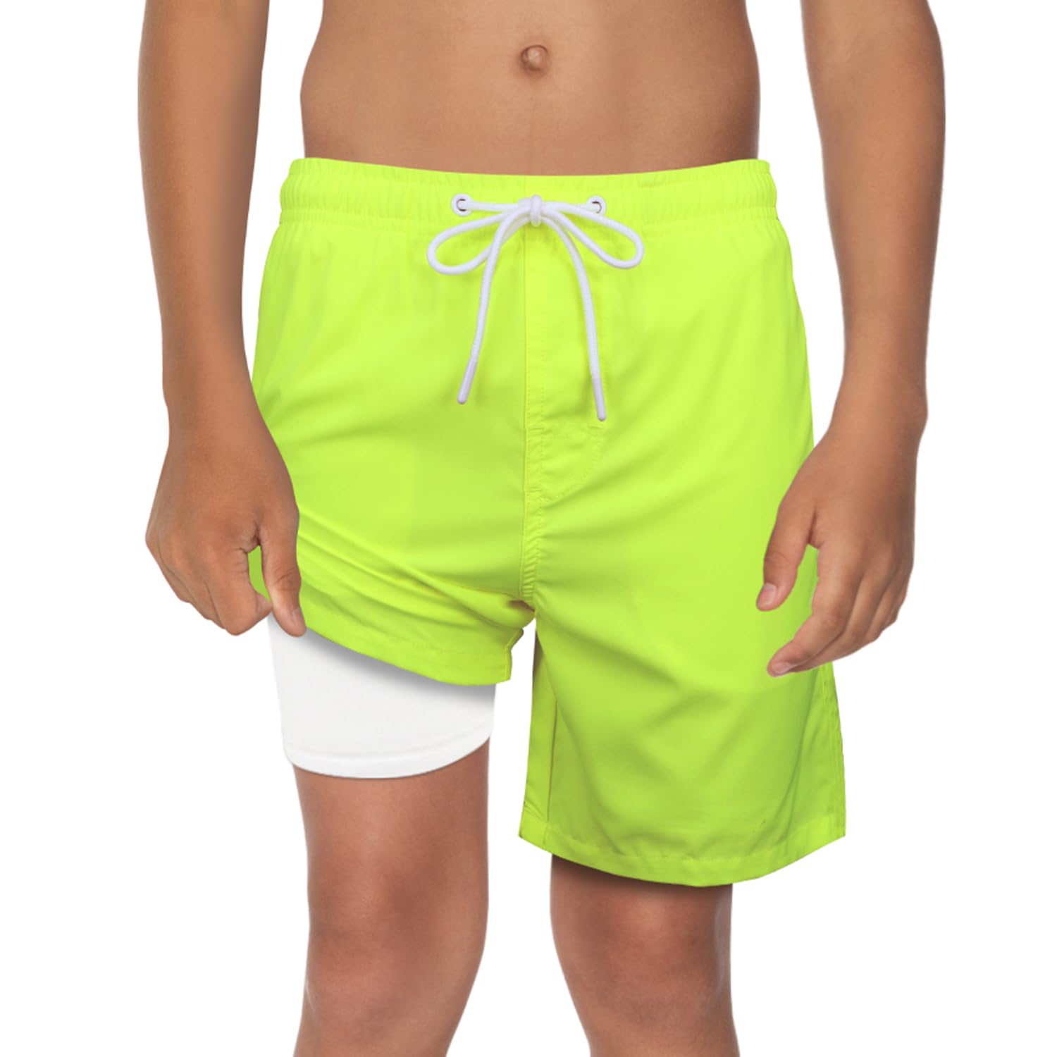 Upgraded Boys Swim Trunks with Compression Liner & Rash Guard Set - UPF 50+ Sun Protection for Toddlers - Perfect for Beach, Pool & Summer Water Activities