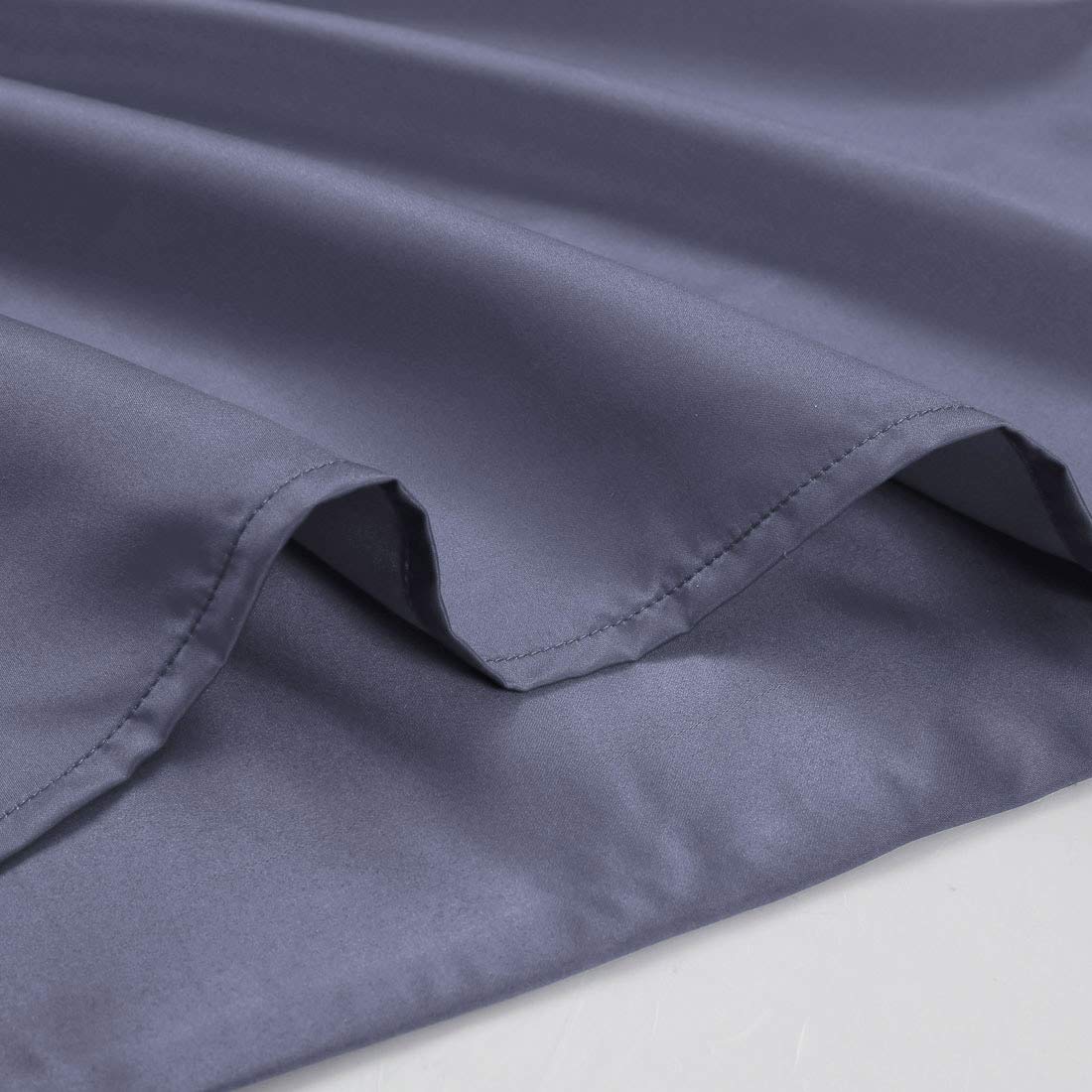 uxcell 20x60 Inch Slate Gray Silky Satin Body Pillow Cover - Luxury Cooling Anti-Wrinkle Pillowcase for Hair & Skin Care | Perfect for Sleeping, Travel, and Home Comfort