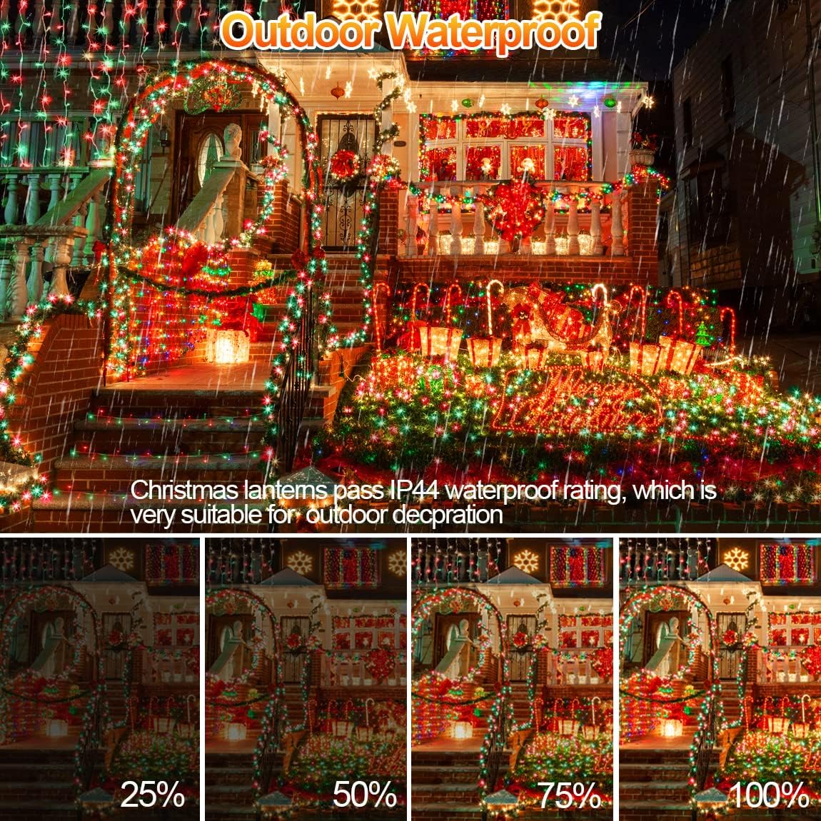 XURISEN 403FT Christmas Lights Outdoor Indoor, 1000 LED Super Long String Lights with 8 Modes & Memory Timer, Plug-in Twinkle Fairy Lights for Home, Xmas Tree, Party, Wedding, Garden, Patio Decor