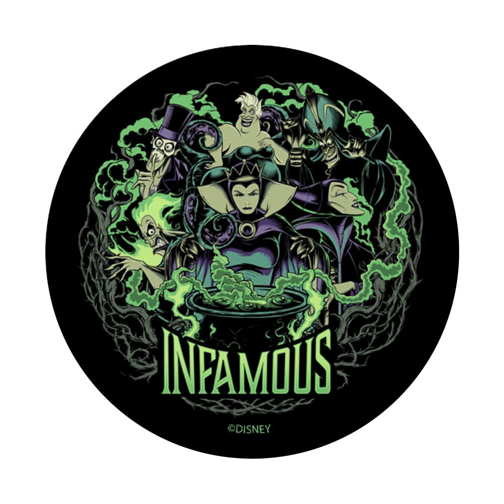 Disney Villains Infamous Group Shot PopSockets Swappable Grip for Phones & Tablets - Perfect for Disney Fans, Phone Accessories, and Everyday Use