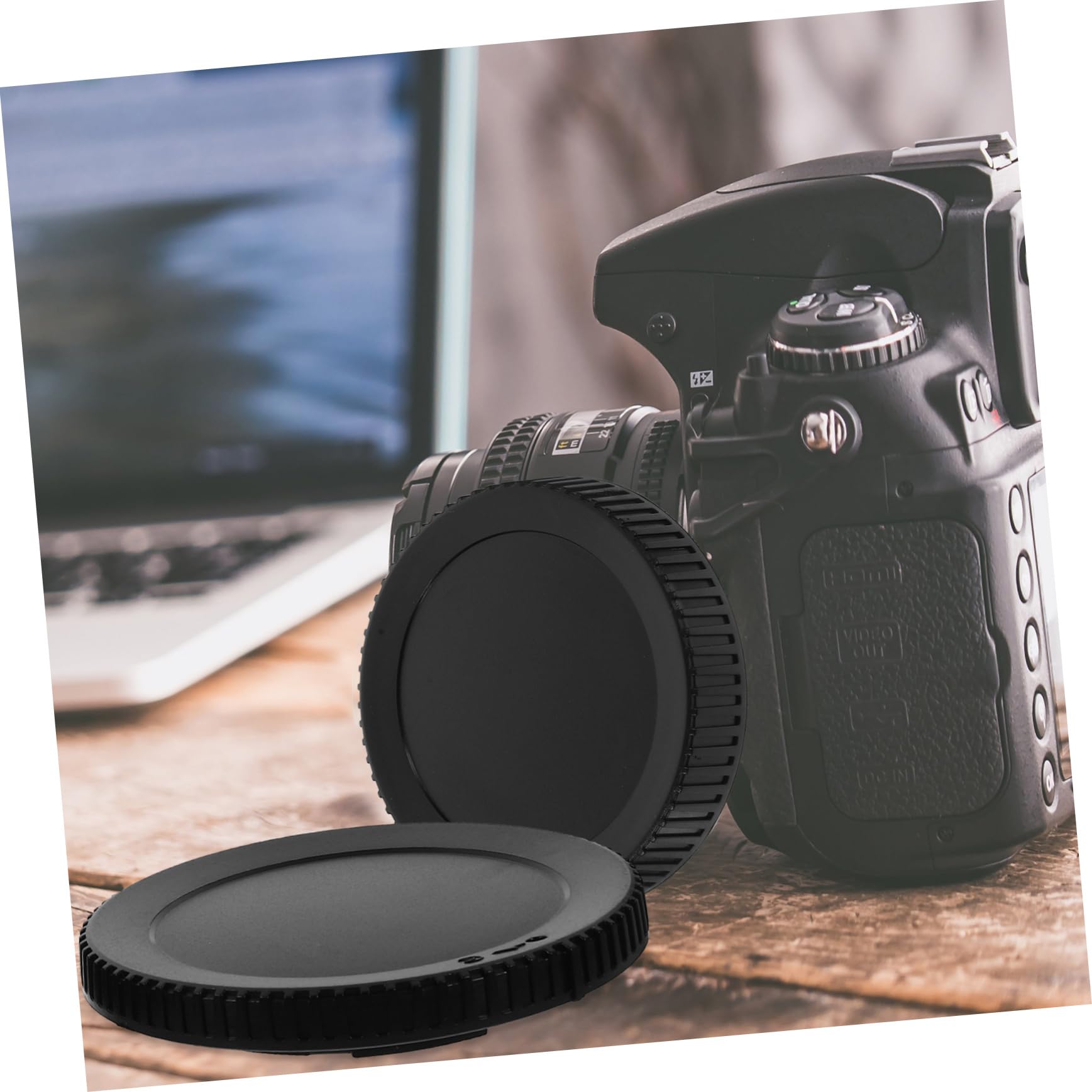 Mikikit 5-Pack Camera Lens Cap Set - Dust Proof Front & Rear Lens Caps Replacement for DSLR, Mirrorless Cameras - Perfect for Travel, Photography & Outdoor Shooting