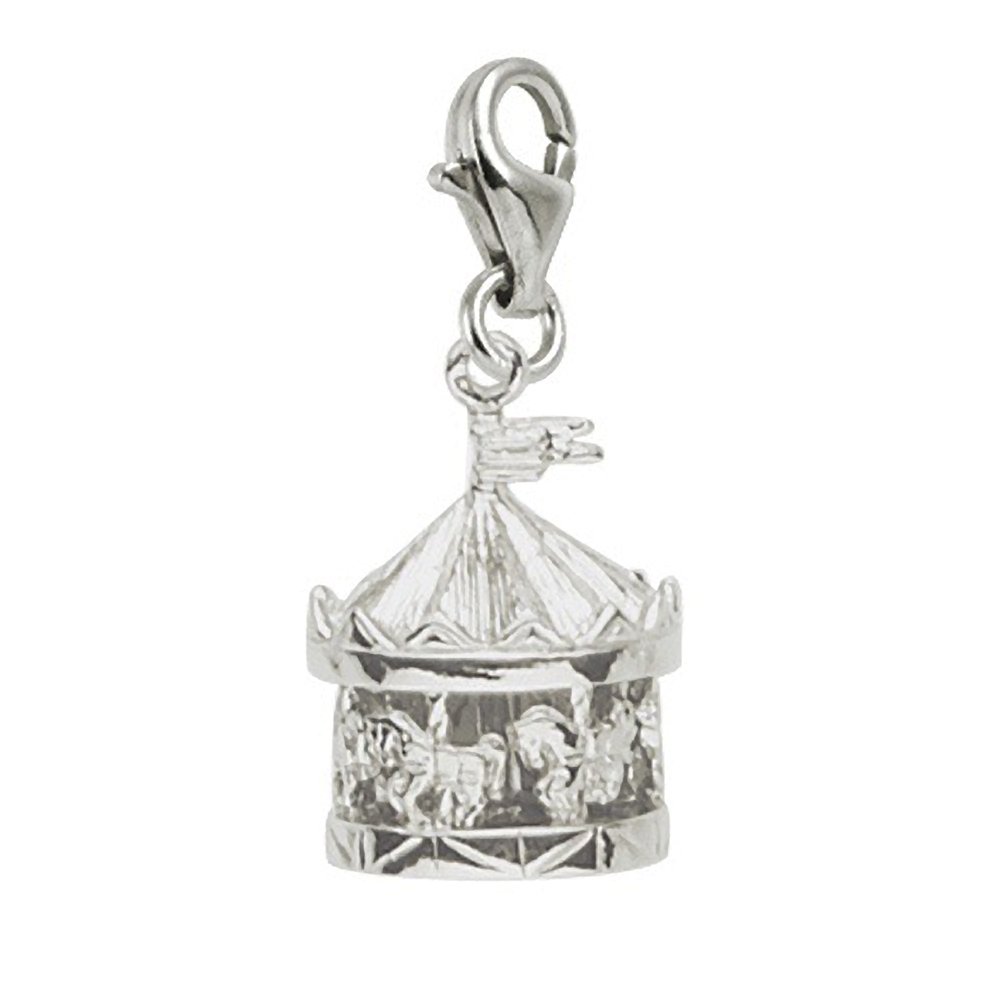 Carousel Charm with Lobster Clasp - Elegant Jewelry Charms for Bracelets & Necklaces - Perfect for DIY Jewelry Making, Gifts, and Everyday Wear