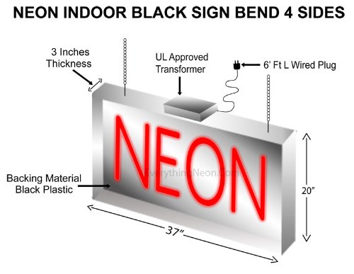 Custom Red Neon Sign - 20