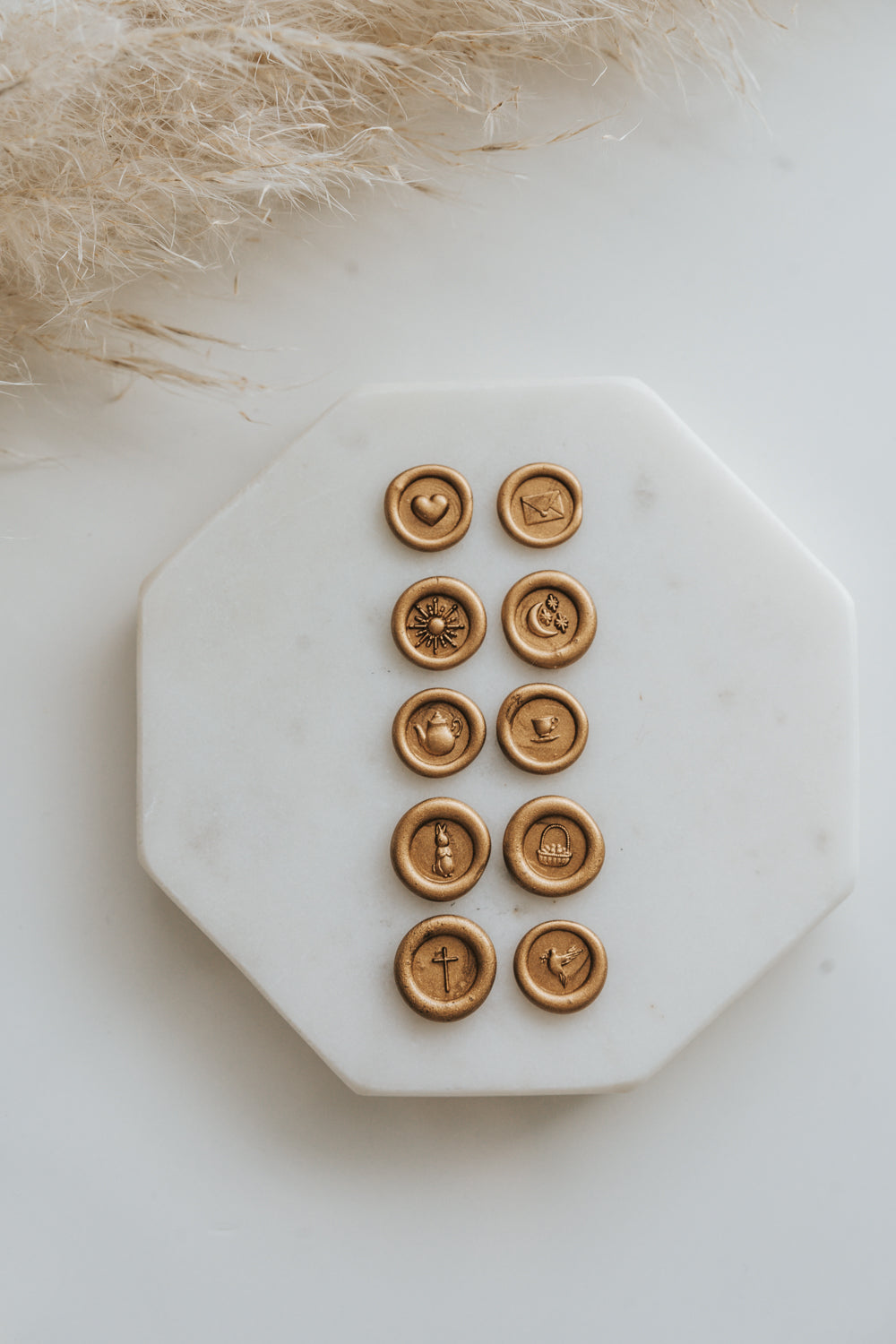 Bunny and Eggs Mini Wax Seal Stamp Set - Vintage Style for DIY Scrapbooking, Wedding Invitations, and Gift Wrapping - Perfect for Easter, Spring Crafts & Handmade Greeting Cards