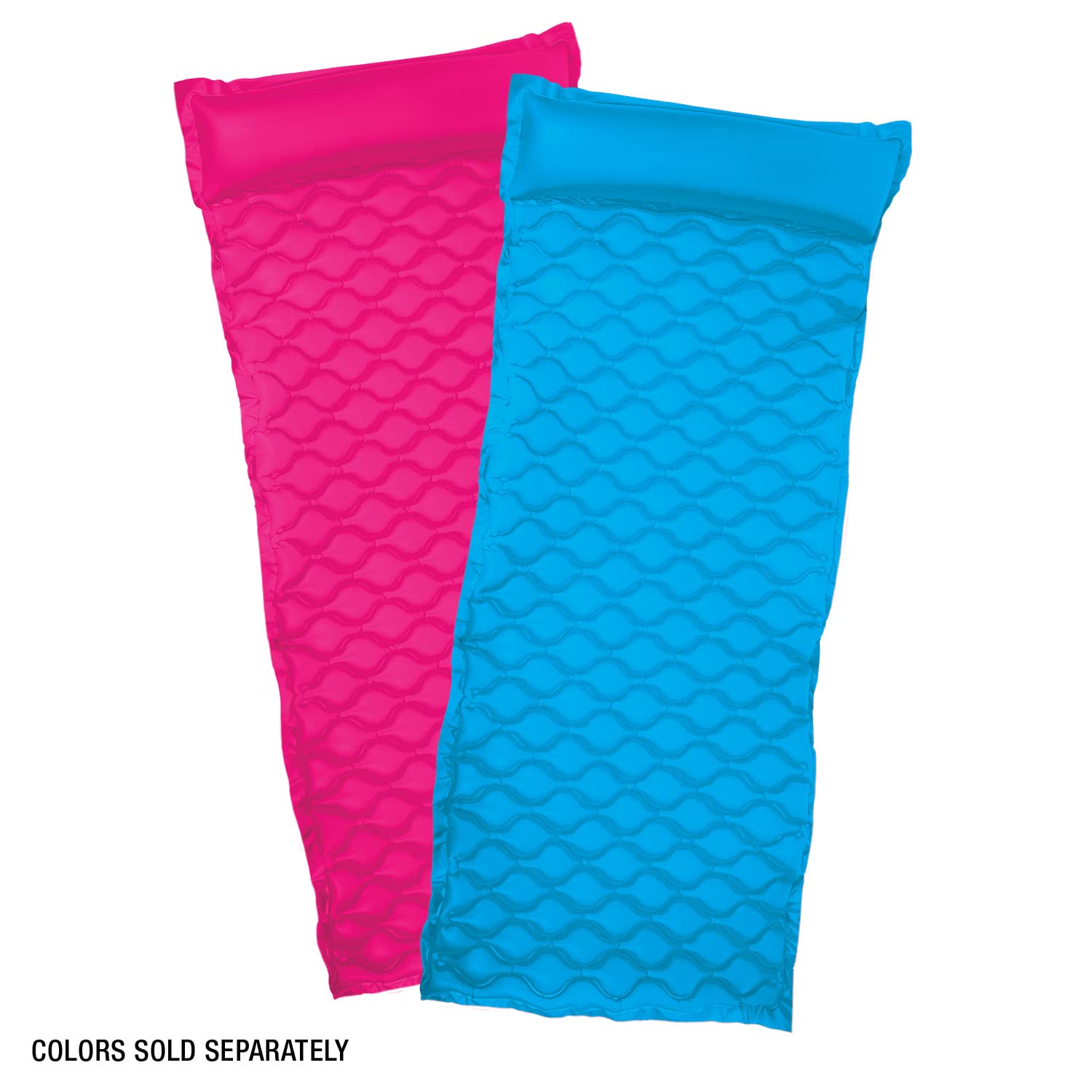 Poolmaster Roll 'N Go Swimming Pool Mattress Float - Large Pink Inflatable Pool Lounge for Adults & Kids - Perfect for Relaxing, Sunbathing & Pool Parties