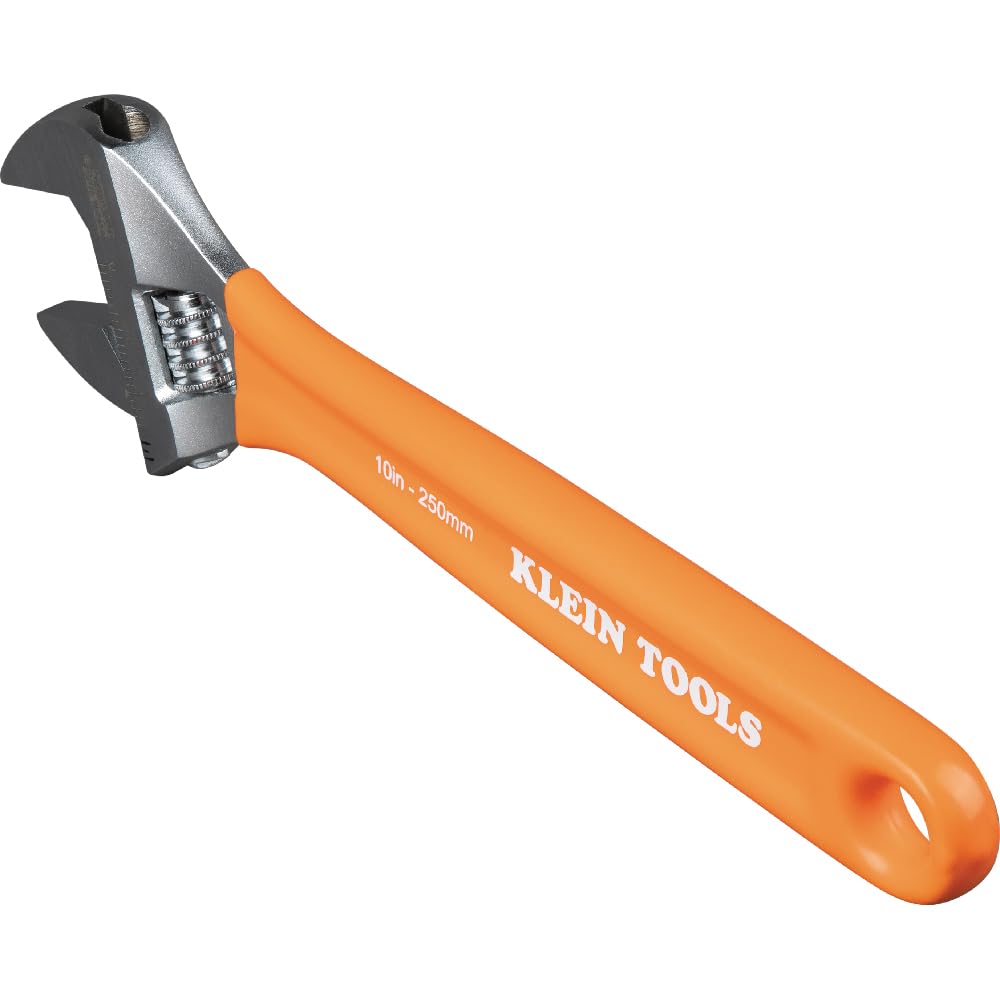 Klein Tools D5072 6-Inch & 10-Inch Adjustable Wrench Set - Forged Steel Construction with SAE/Metric Scales - Ideal for Plumbing, Automotive & DIY Home Repairs