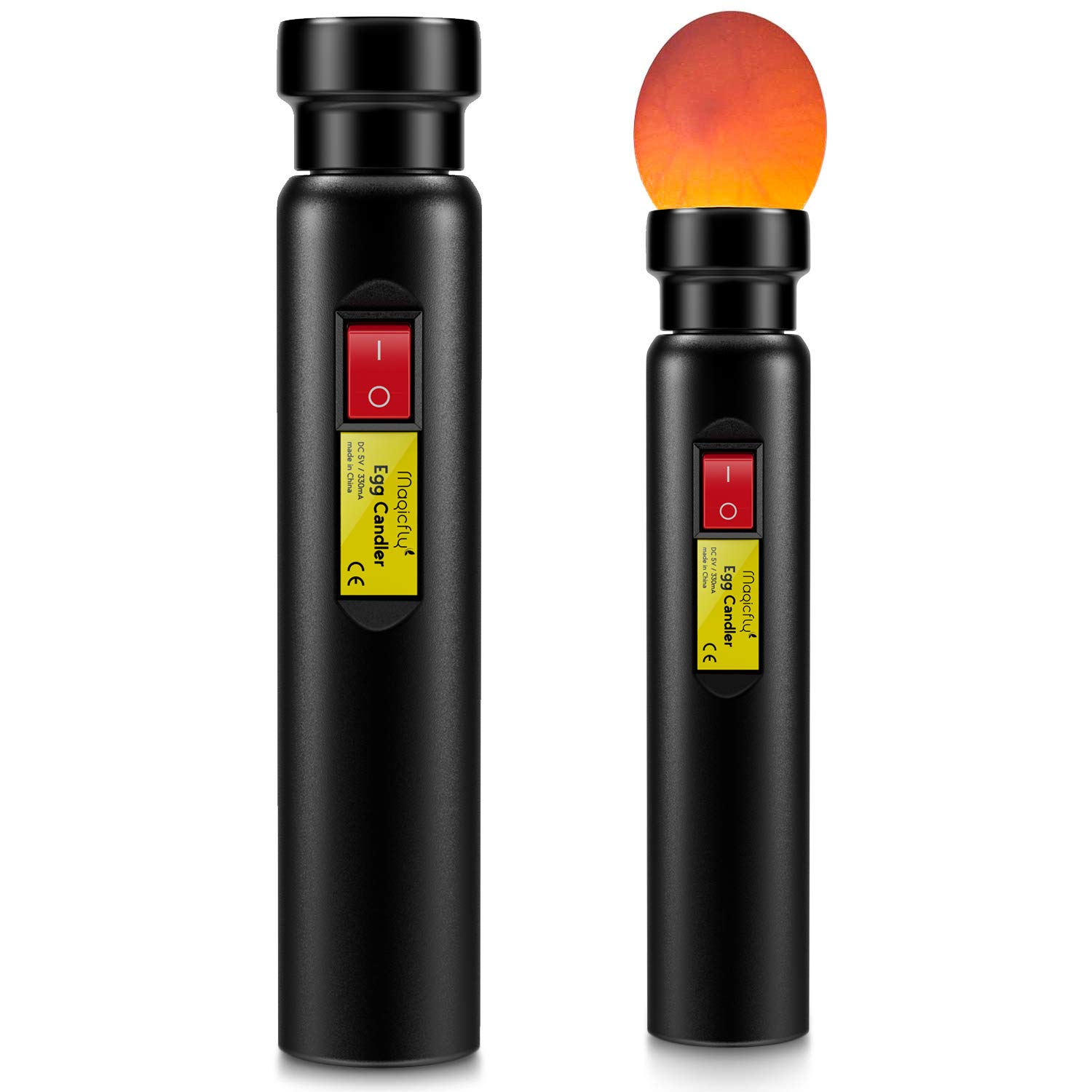 Magicfly Rechargeable Egg Candler Tester - Bright LED Candling Lamp for Monitoring Egg Development, Hatching & Fertility Testing | Perfect for Chicken, Duck, Quail & Bird Eggs | Ideal for Poultry Farmers, Hobbyists & Egg Incubation